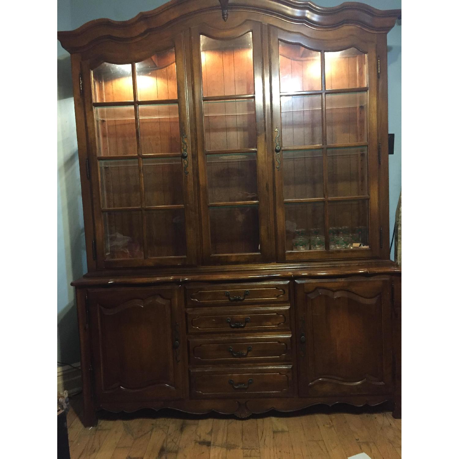 Ethan Allen Hutch/China Cabinet - image-1
