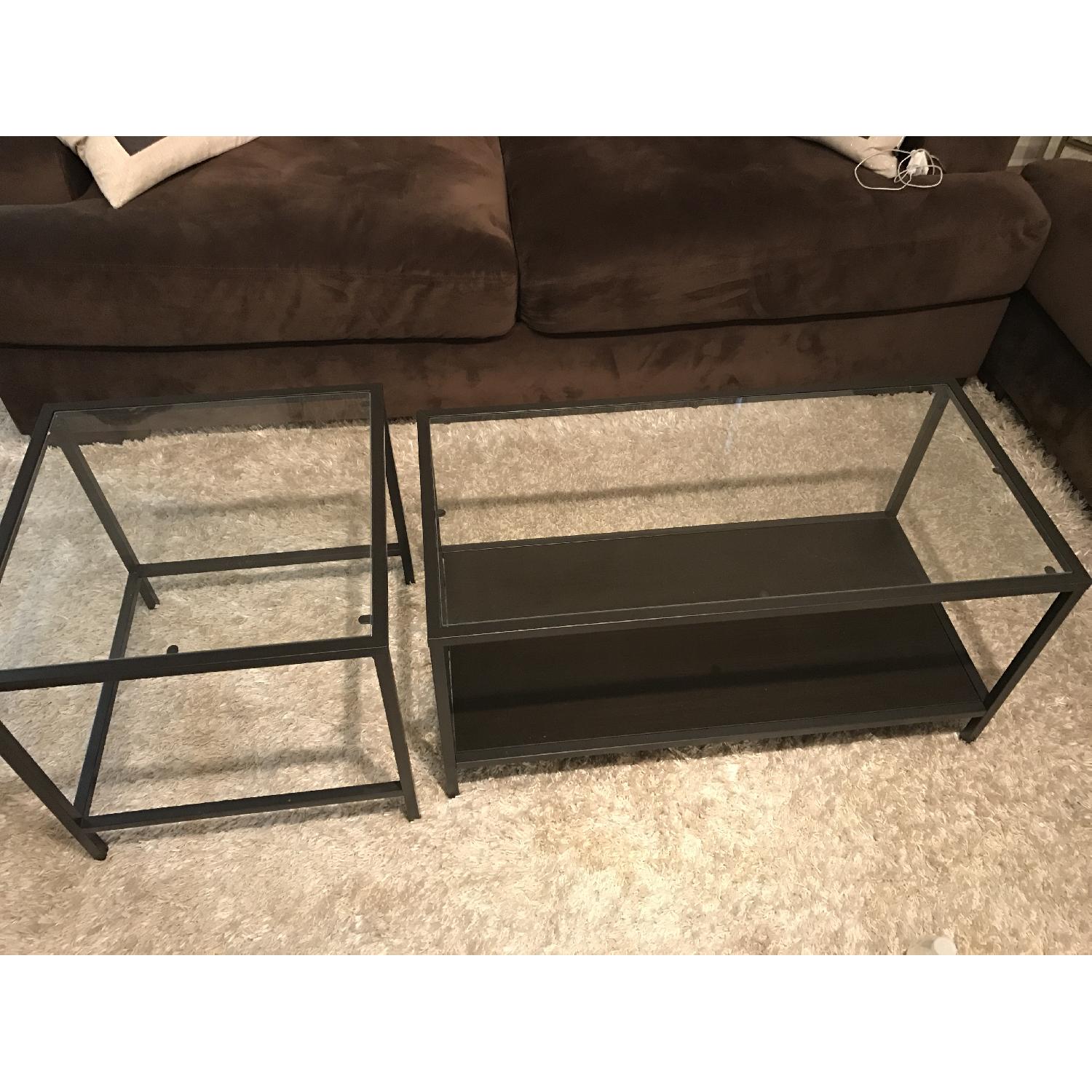 Ikea Vittsjo Nesting Coffee Table - image-2