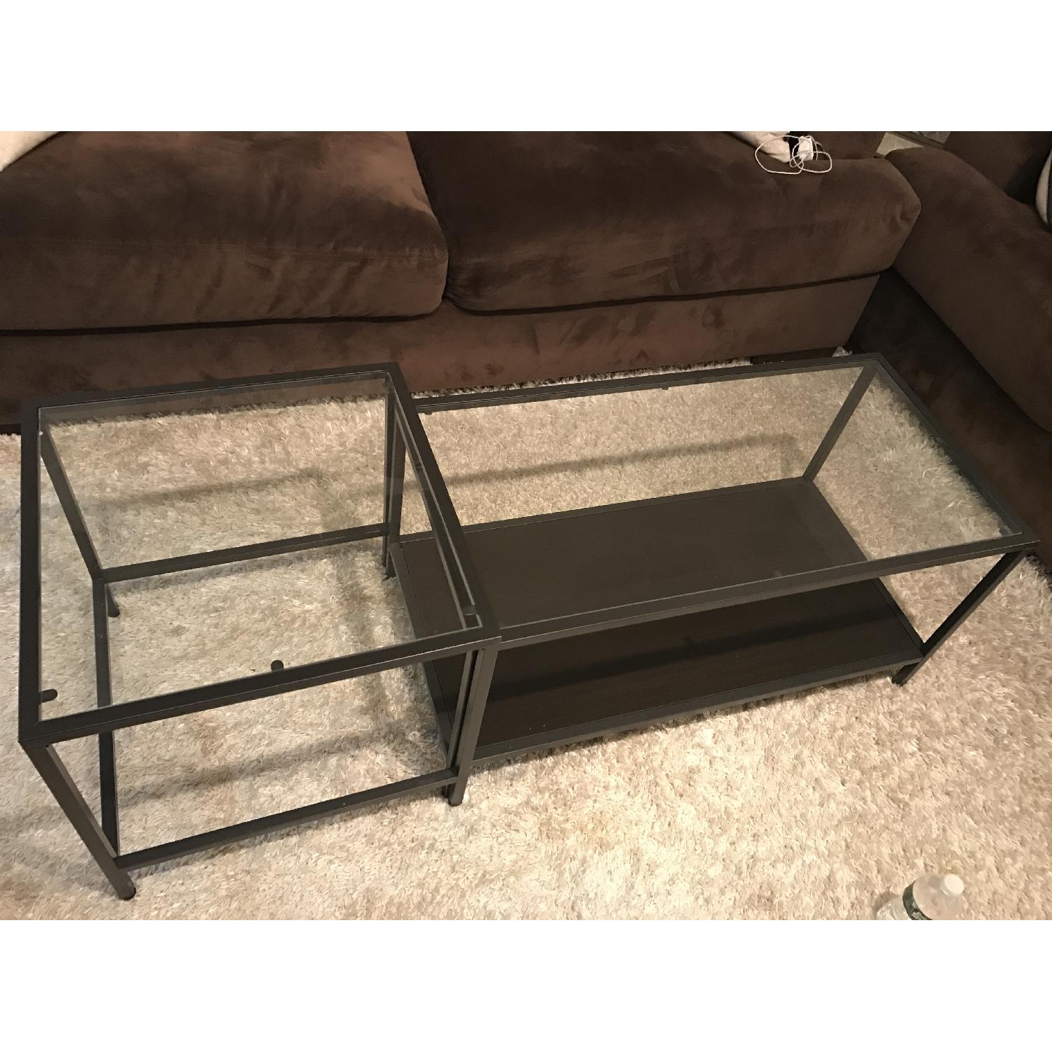 Ikea Vittsjo Nesting Coffee Table - image-3