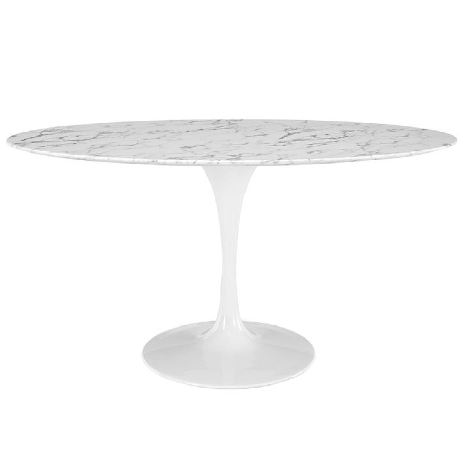 LexMod Oval Marble Table - image-2