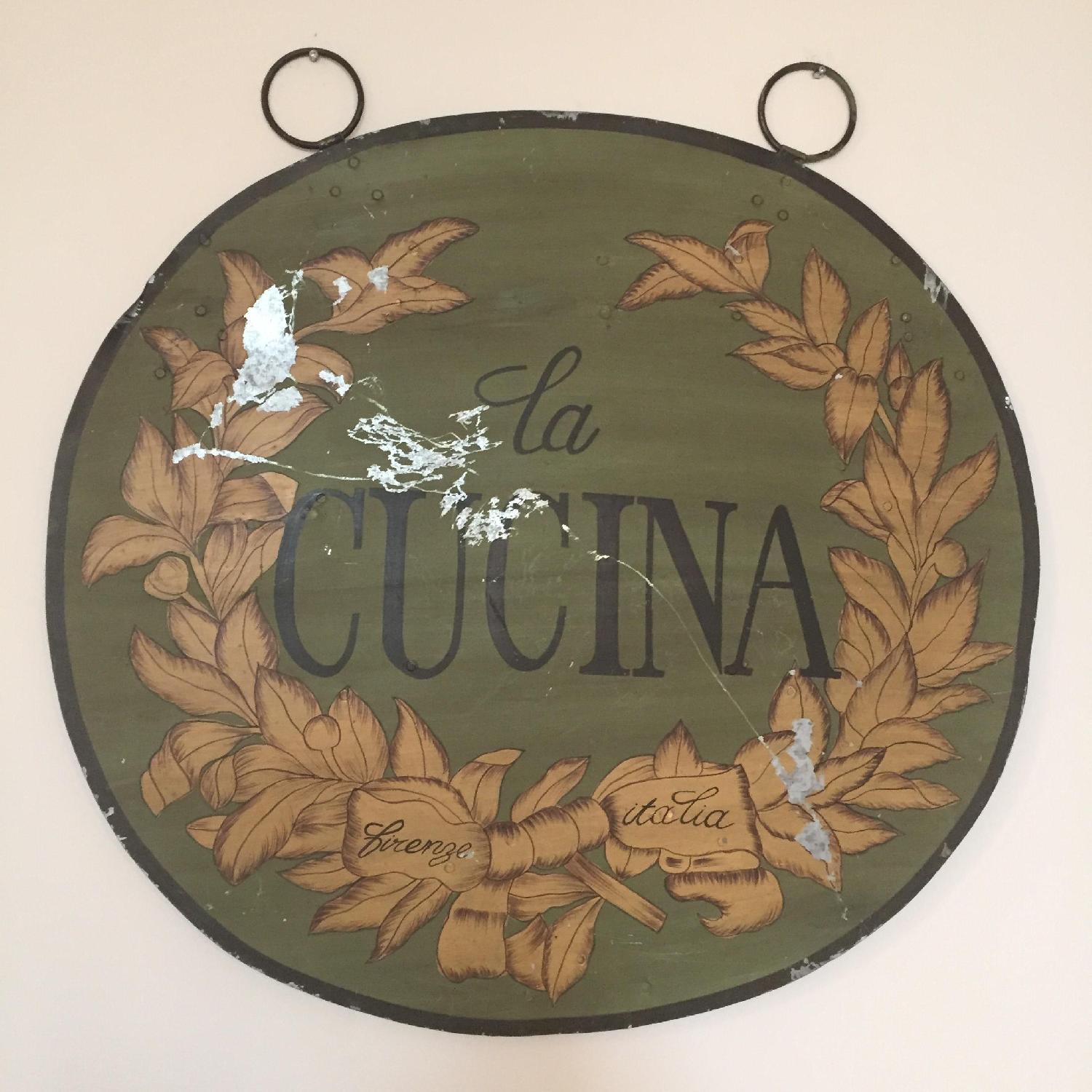 Art Deco Italian Wall Art in Metal - image-1