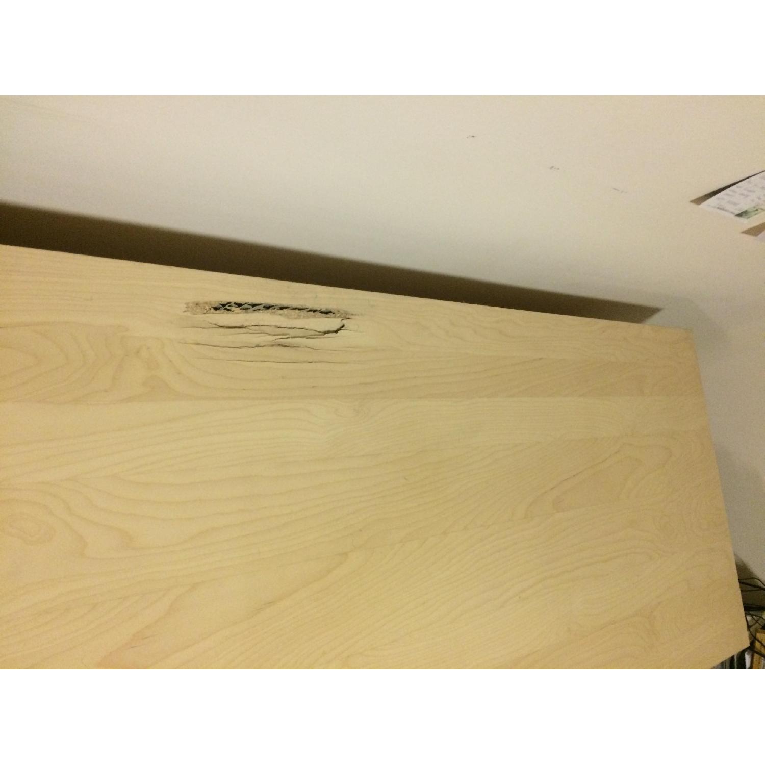 Ikea Malm Desk in White Stained Oak Vaneer & Filing Cabinet - image-2