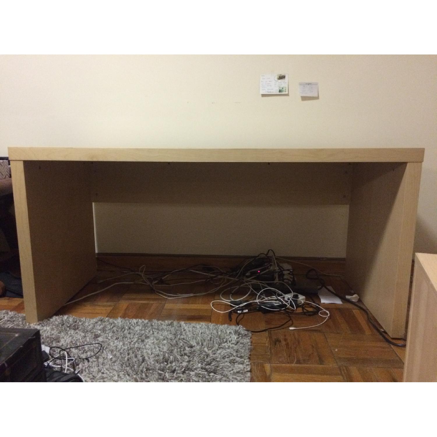 Ikea Malm Desk in White Stained Oak Vaneer & Filing Cabinet - image-3