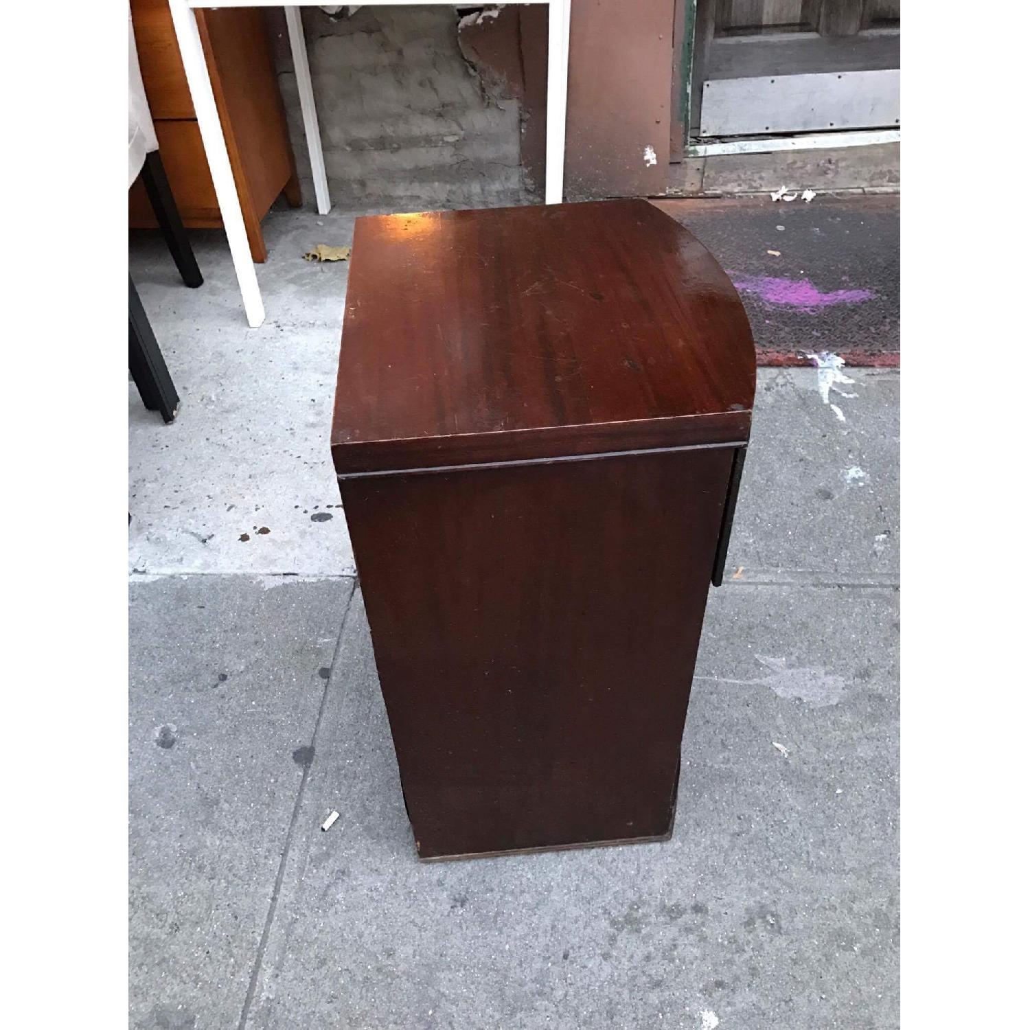 1940s Vintage Mahogany Nightstand - image-7
