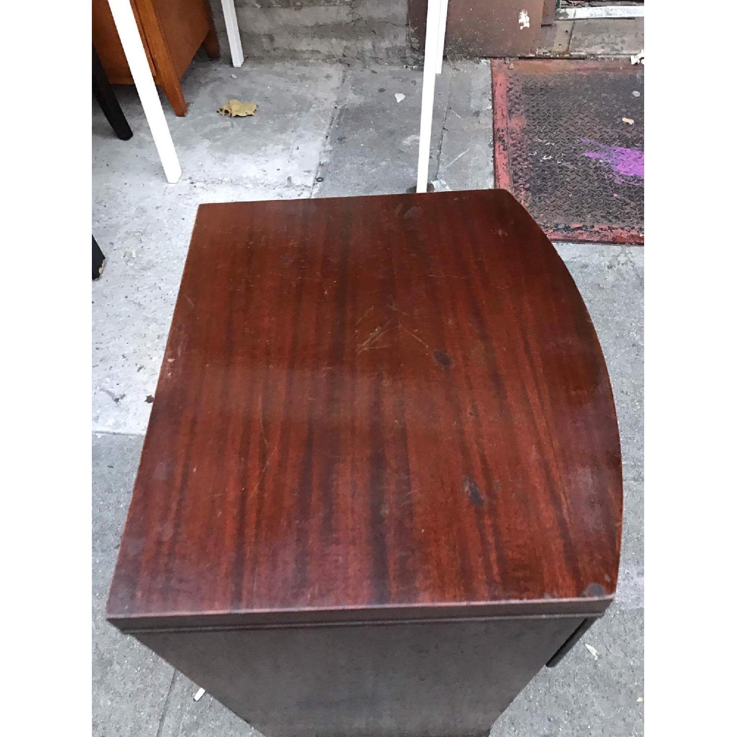 1940s Vintage Mahogany Nightstand - image-8