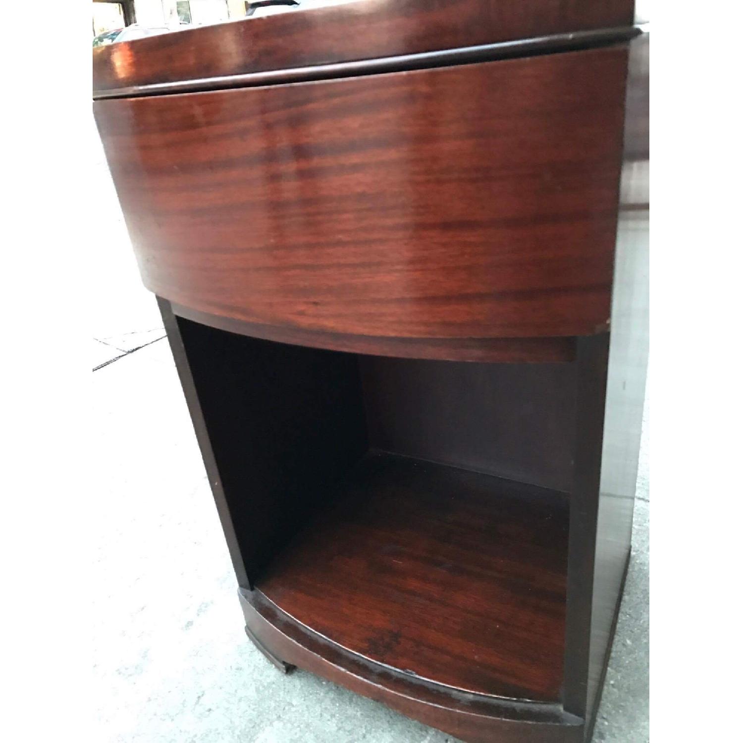 1940s Vintage Mahogany Nightstand - image-10