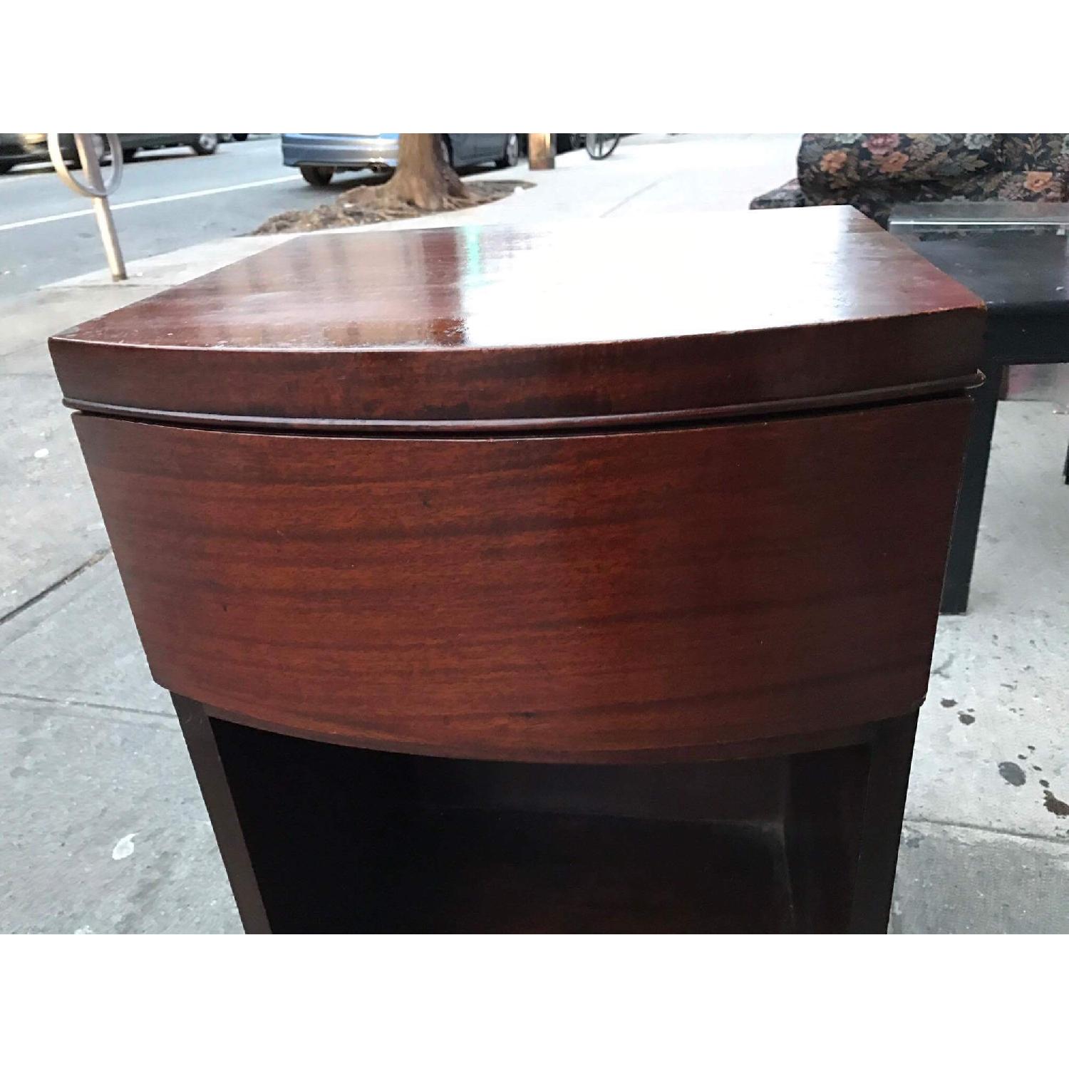 1940s Vintage Mahogany Nightstand - image-11