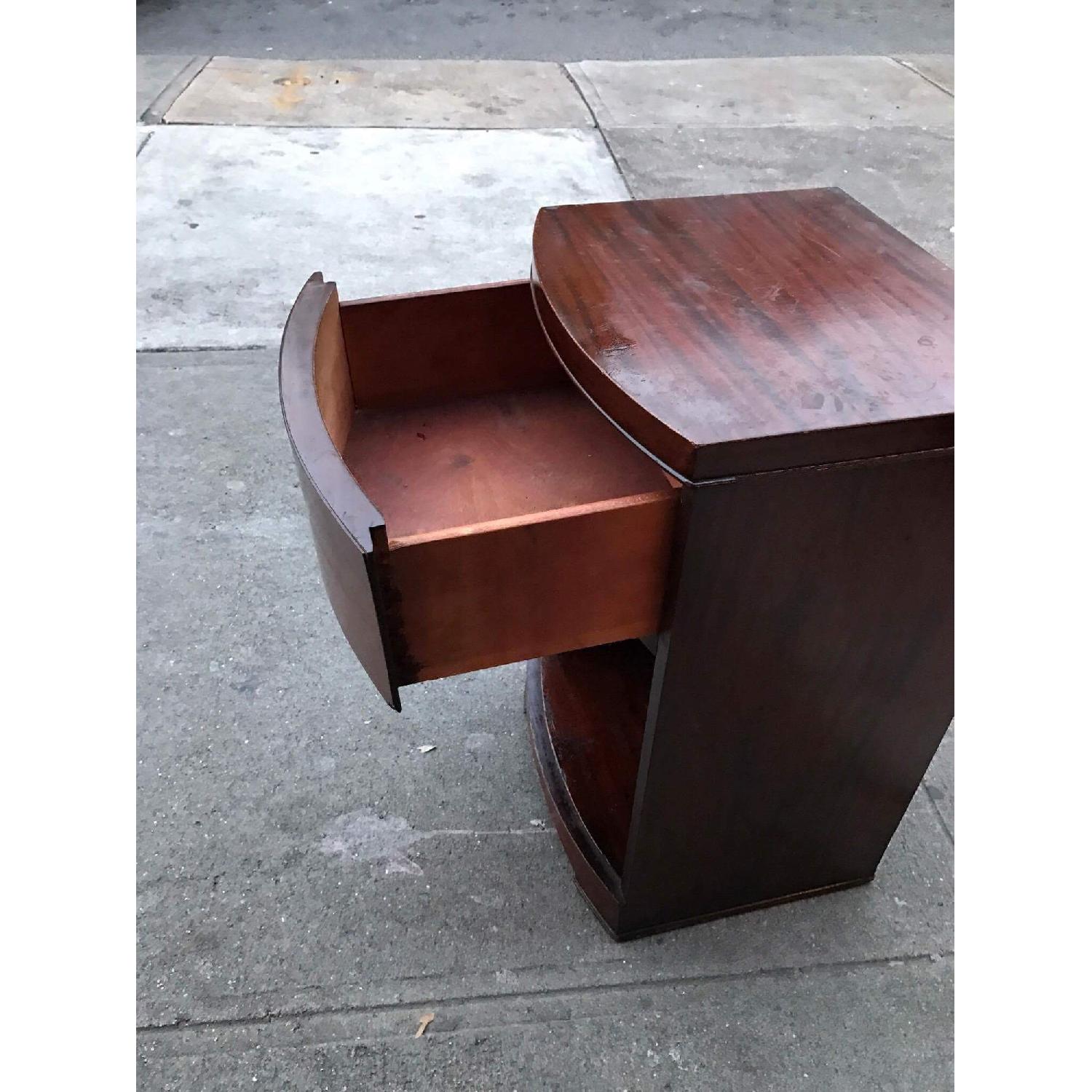 1940s Vintage Mahogany Nightstand - image-14