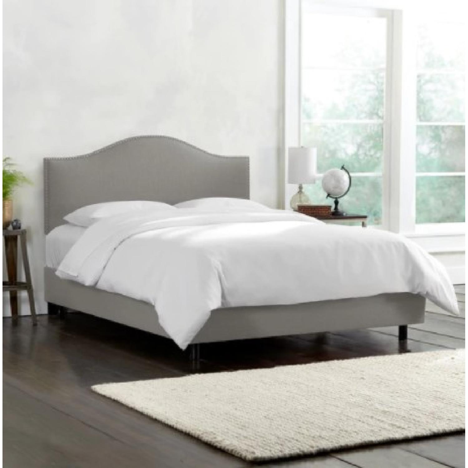 Skyline Furniture Full Size Bed Frame w/ Upholstered Headboard - image-1