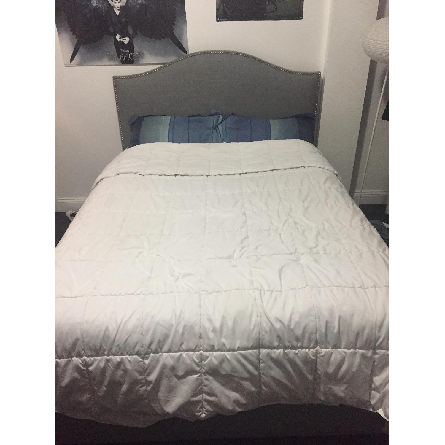 Skyline Furniture Full Size Bed Frame w/ Upholstered Headboard - image-2