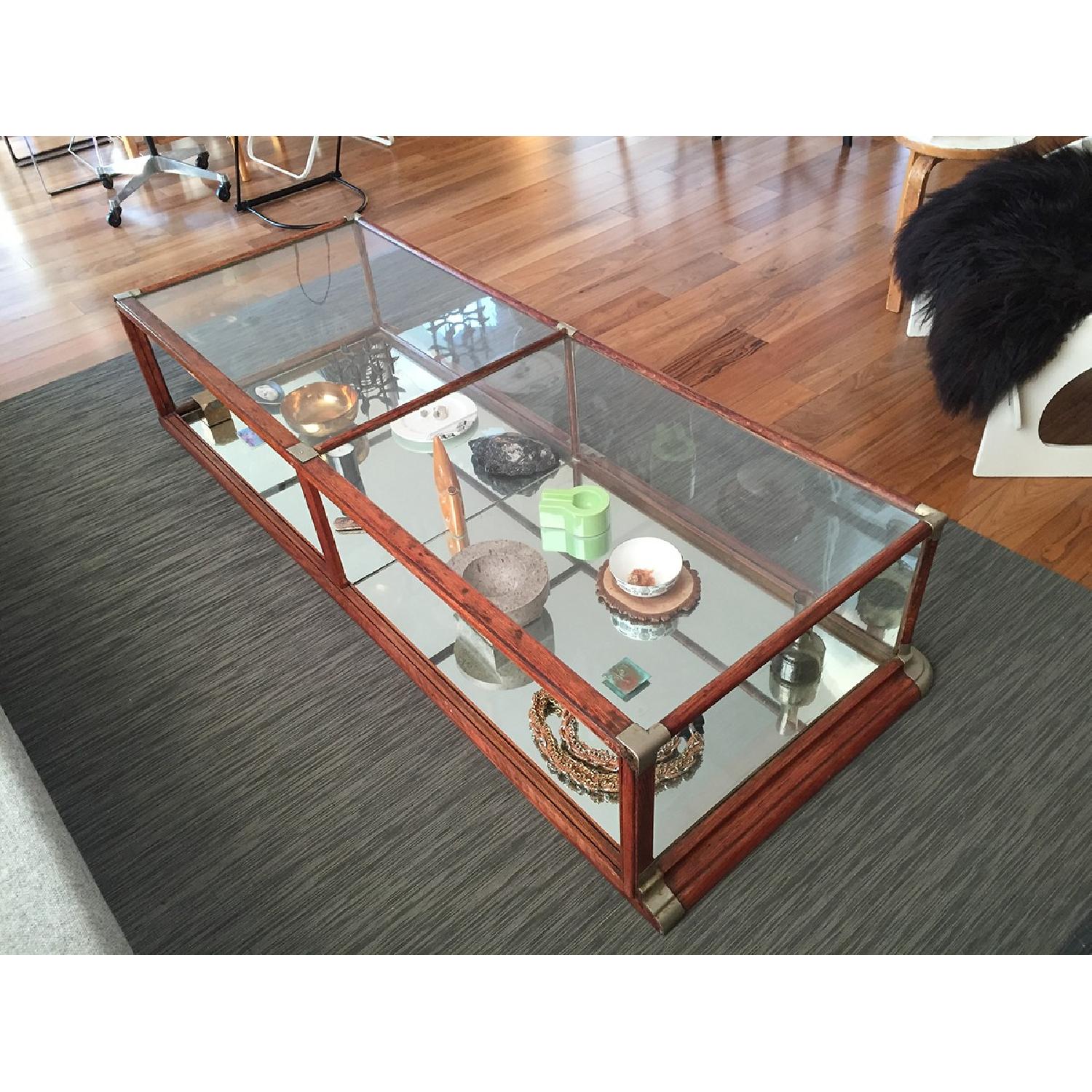 Antique Excelsior Display Case Coffee Table AptDeco