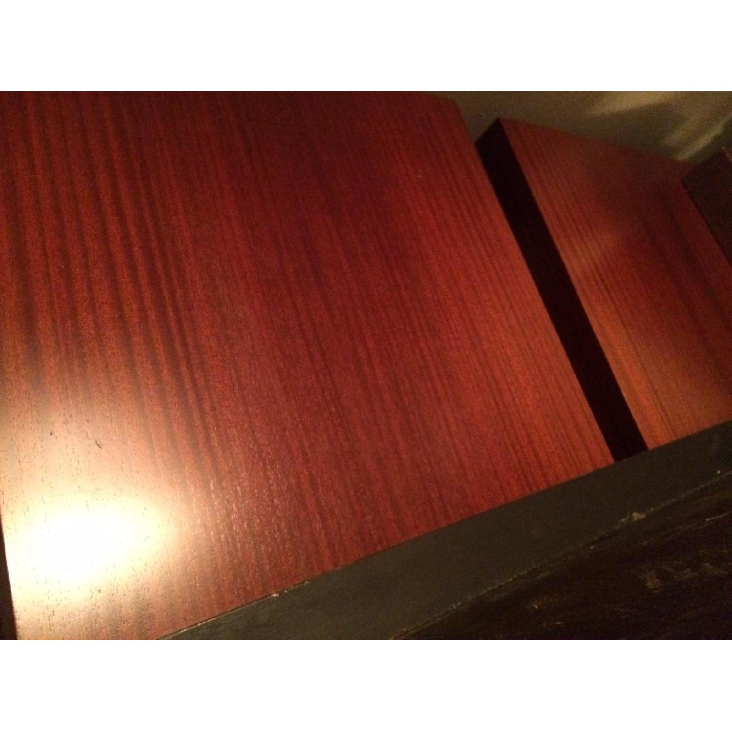 Dark Mahogany Wooden Side Tables - image-8