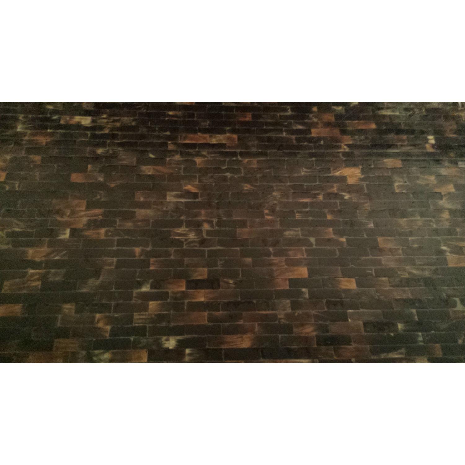 Tessellated Horn Karl Springer Style Dining Table - image-4