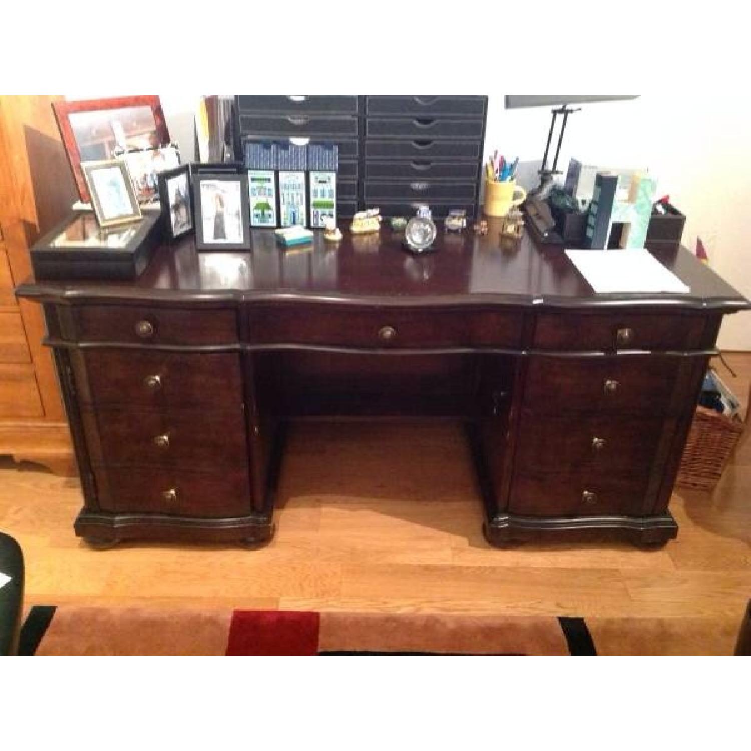 Raymour & Flanigan Solid Wood Regal Desk - image-6
