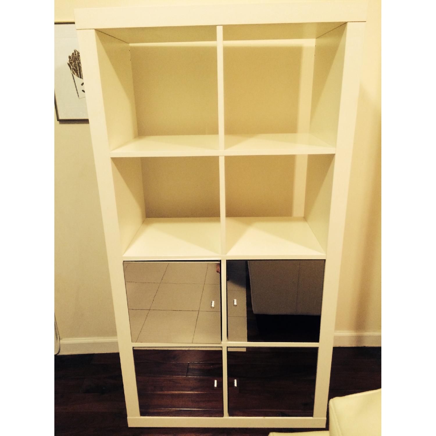 Ikea Expedit Shelves with Mirrored AptDeco