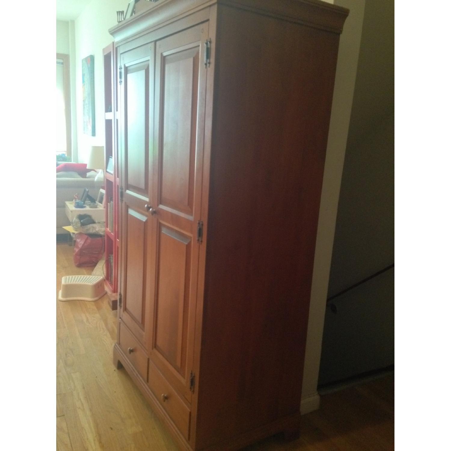 Crawford Furniture Co Solid-Wood Armoire with Drawer - image-1