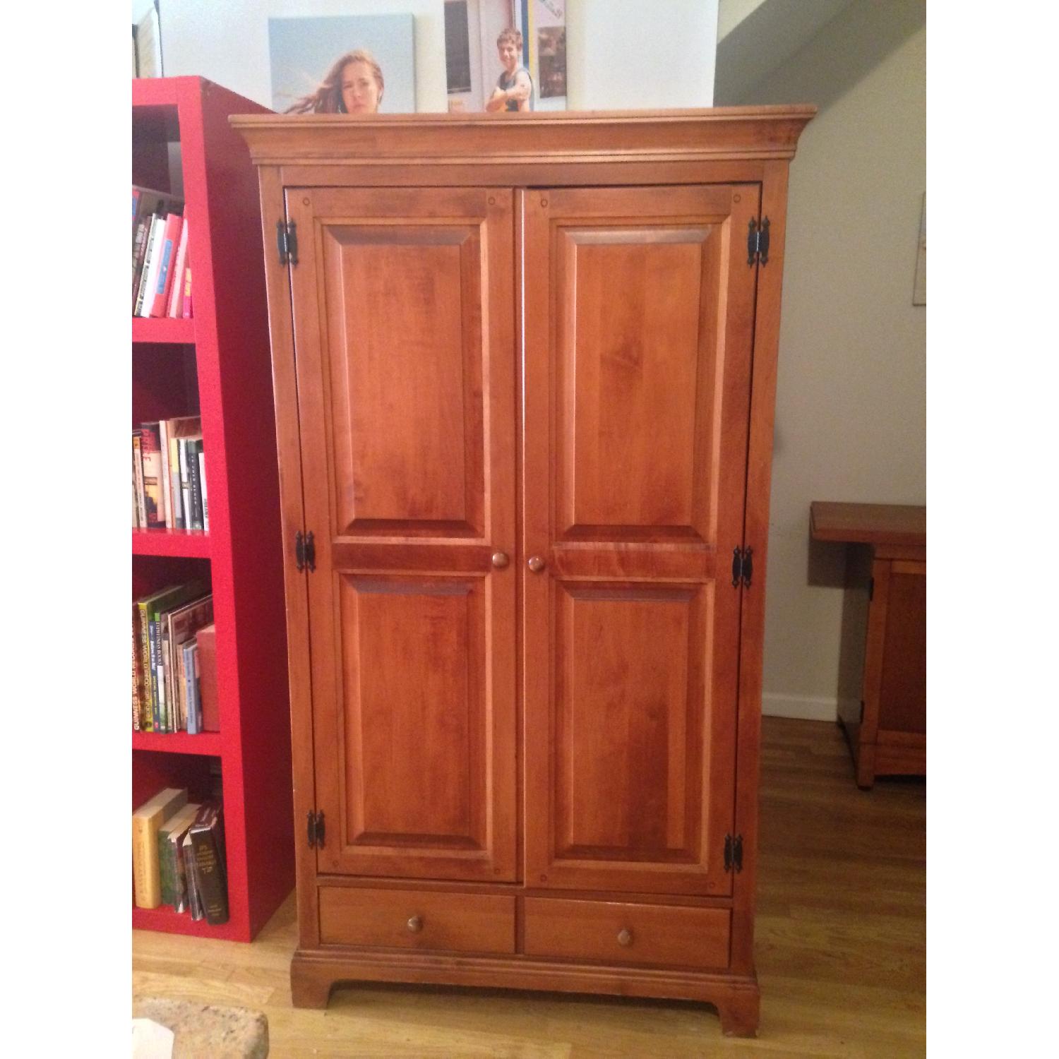 Crawford Furniture Co Solid-Wood Armoire with Drawer - image-2