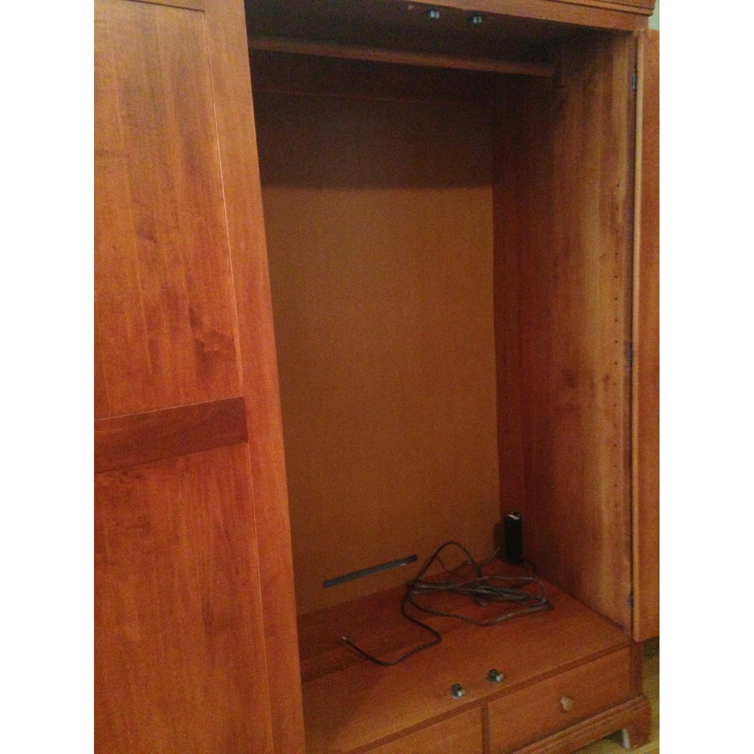 Crawford Furniture Co Solid-Wood Armoire with Drawer - image-4