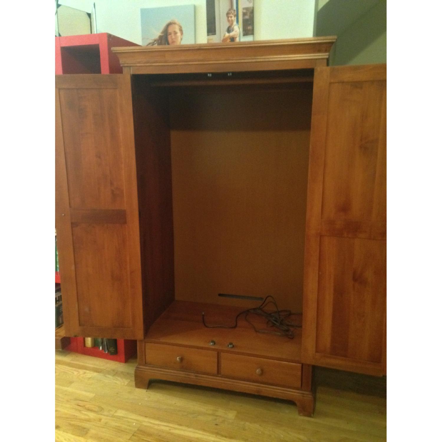 Crawford Furniture Co Solid-Wood Armoire with Drawer - image-5