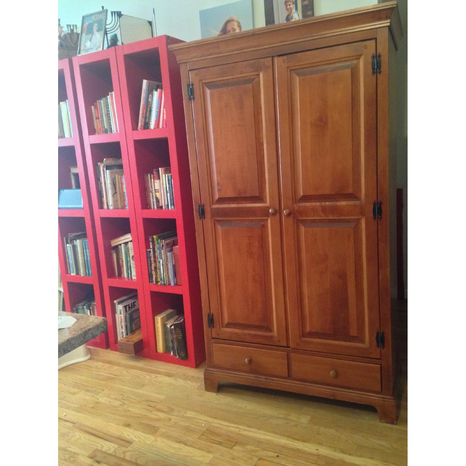 Crawford Furniture Co Solid-Wood Armoire with Drawer - image-8