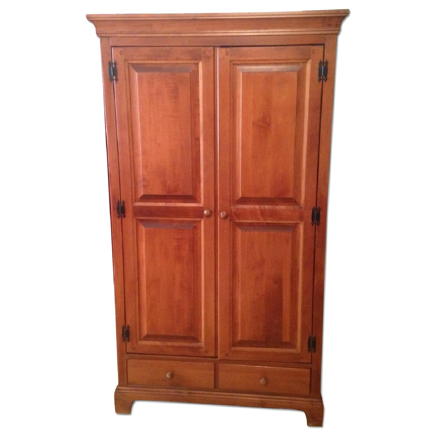 Crawford Furniture Co Solid-Wood Armoire with Drawer - image-0