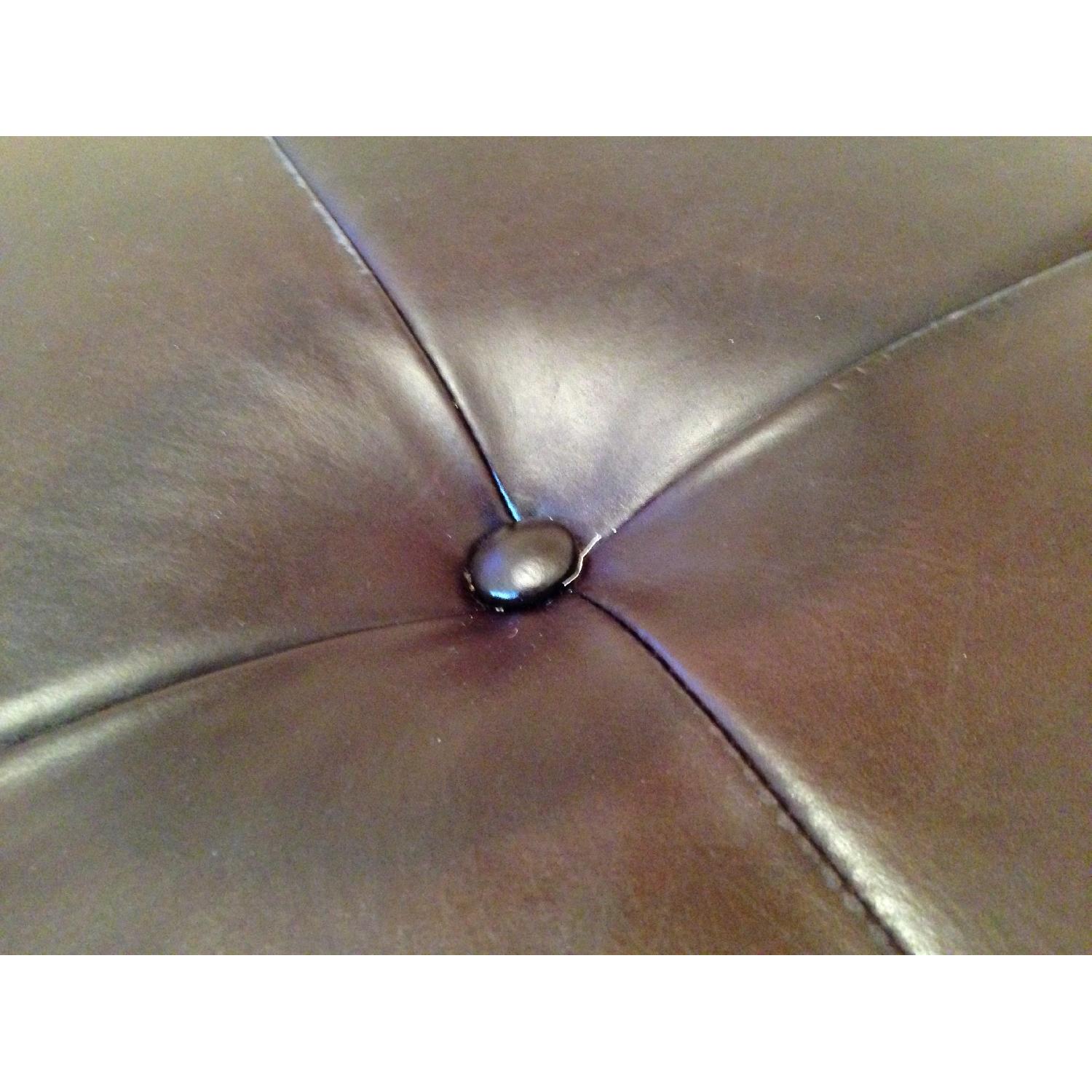 Pottery Barn Leather Ottoman/Coffee Table - image-3