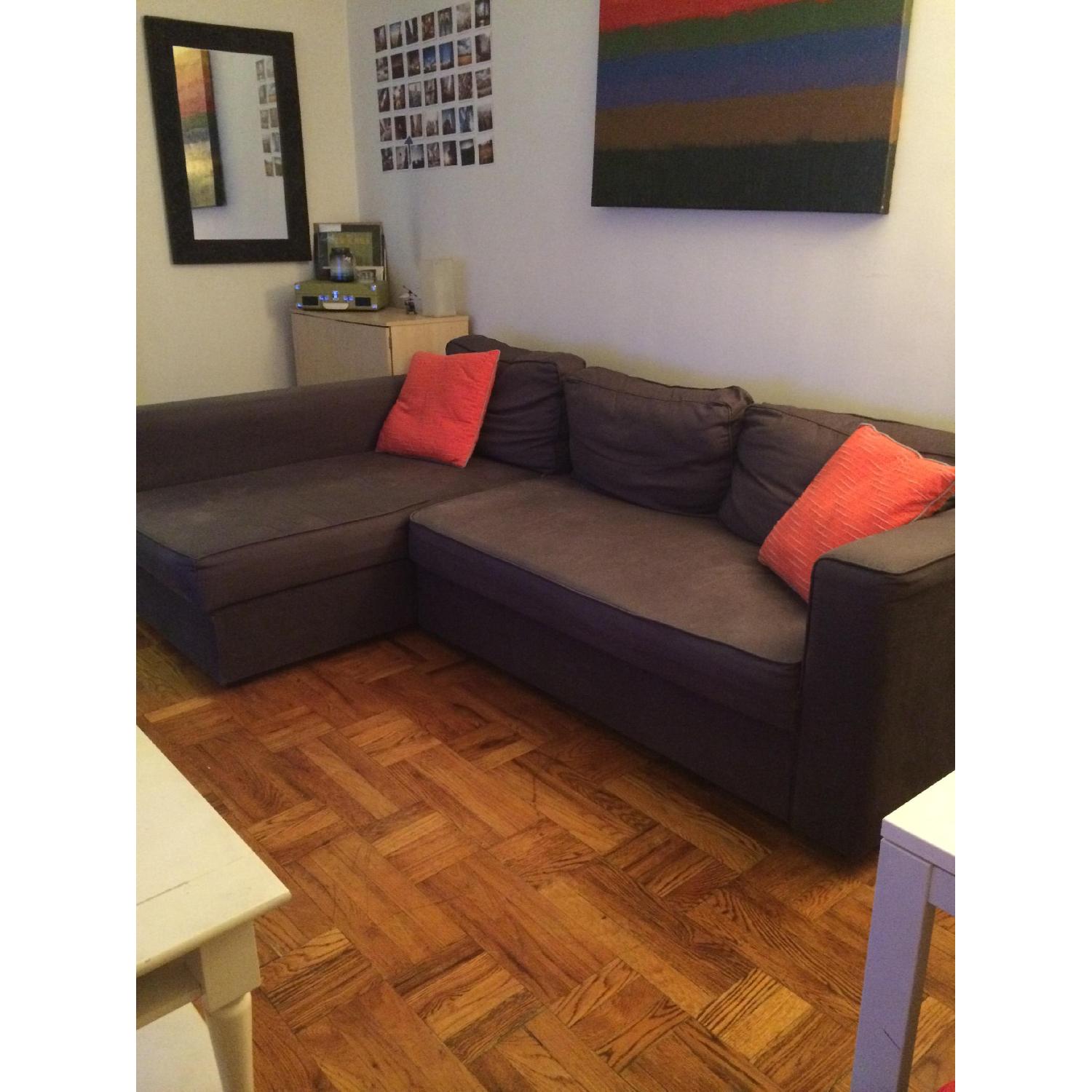 Ikea Fold-Out Couch with Storage - image-1