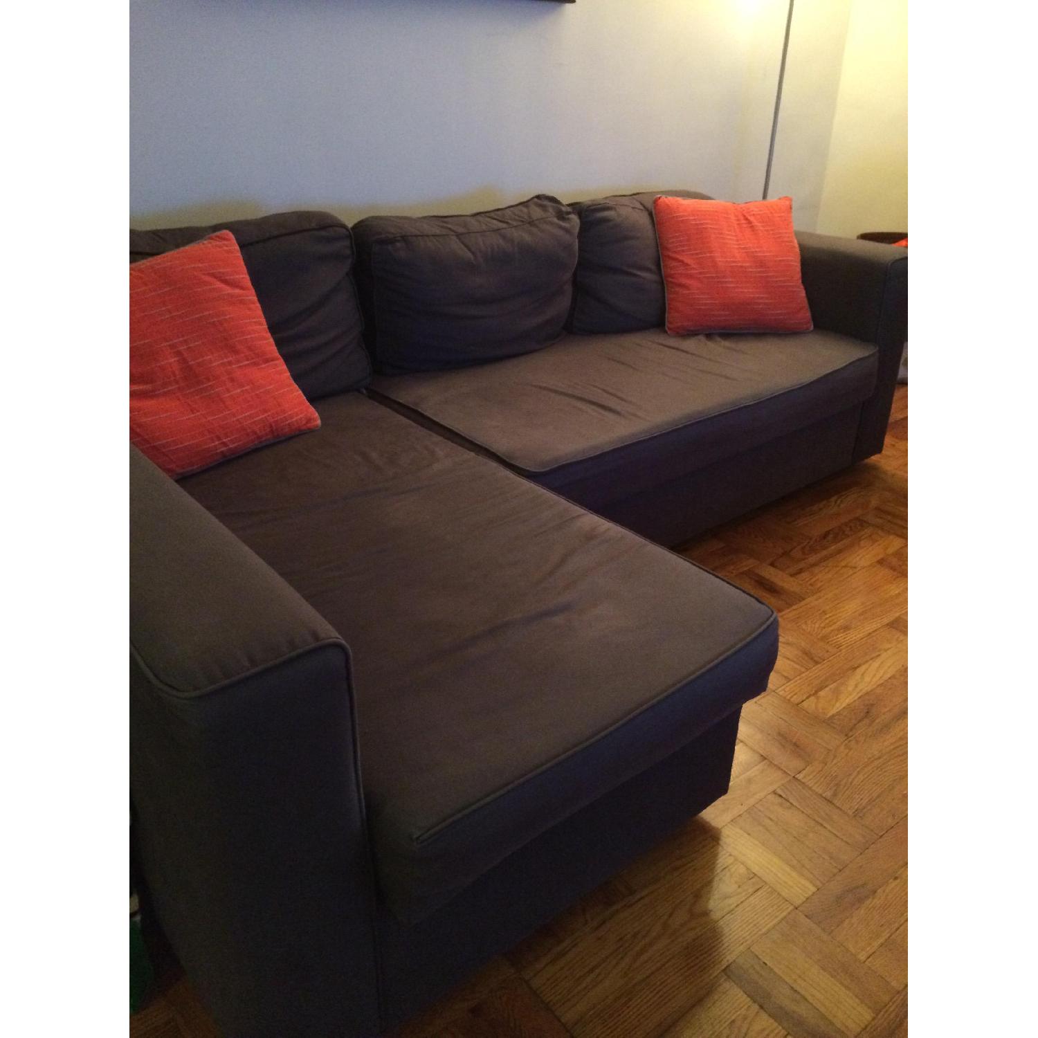 Ikea Fold-Out Couch with Storage - image-3