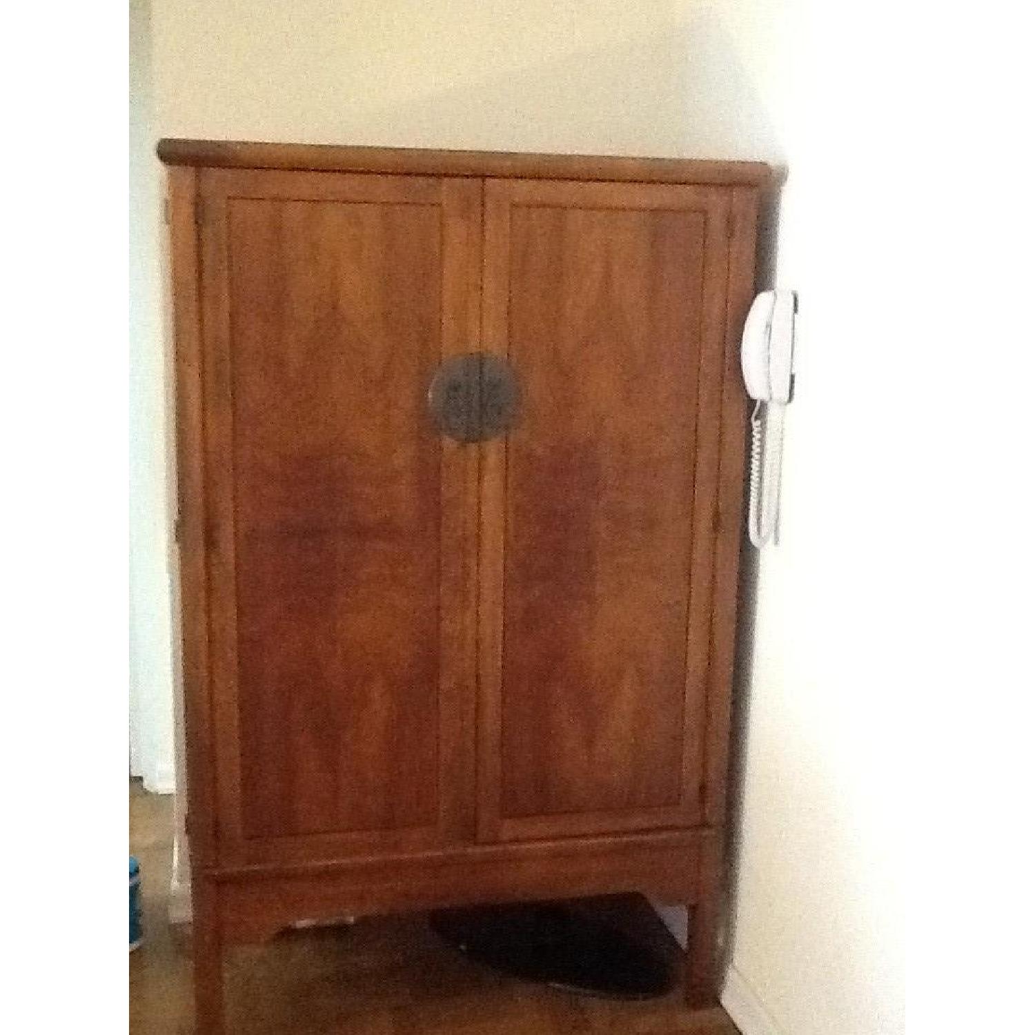 Bloomingdale's Asian Inspired Teak Armoire - image-1