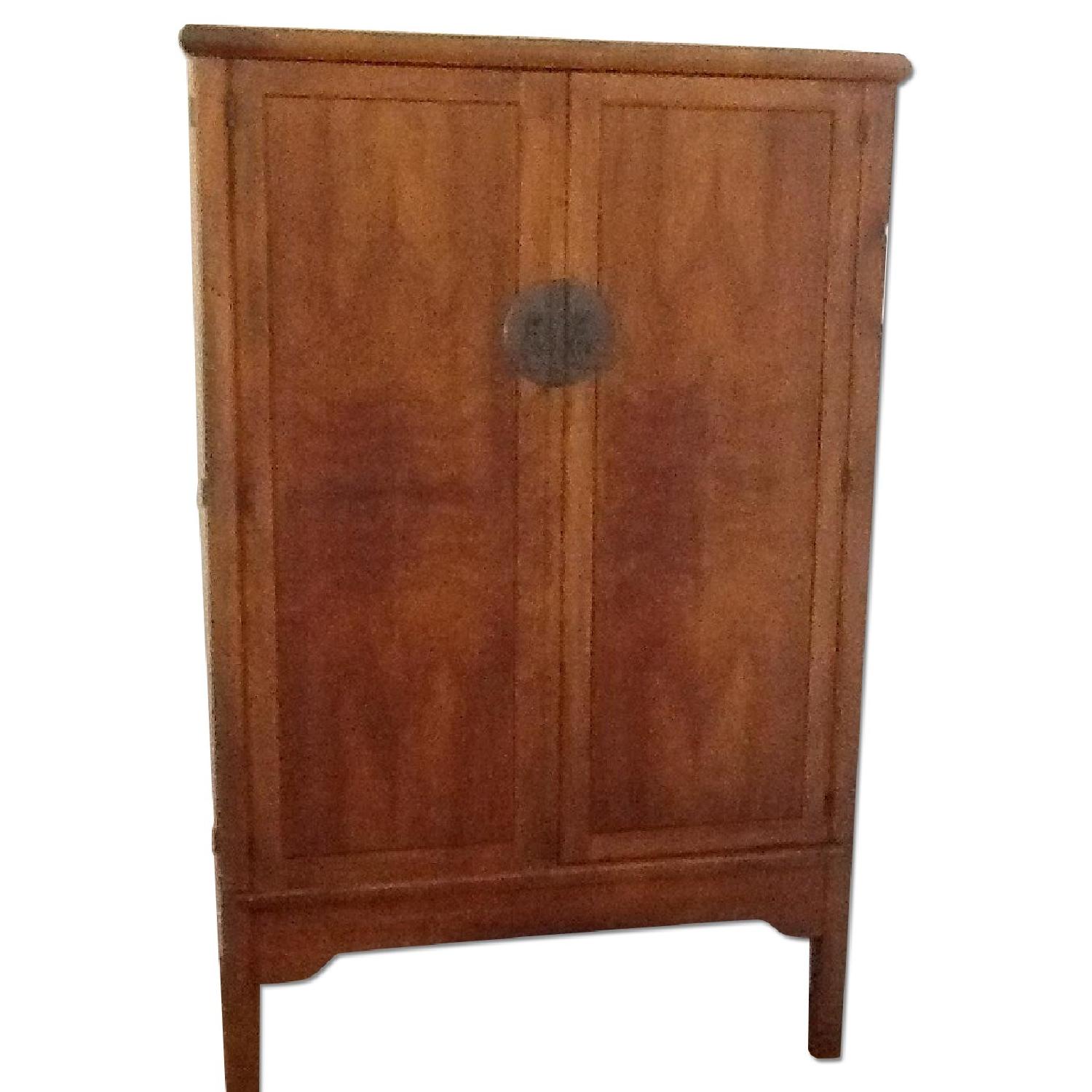 Bloomingdale's Asian Inspired Teak Armoire - image-0