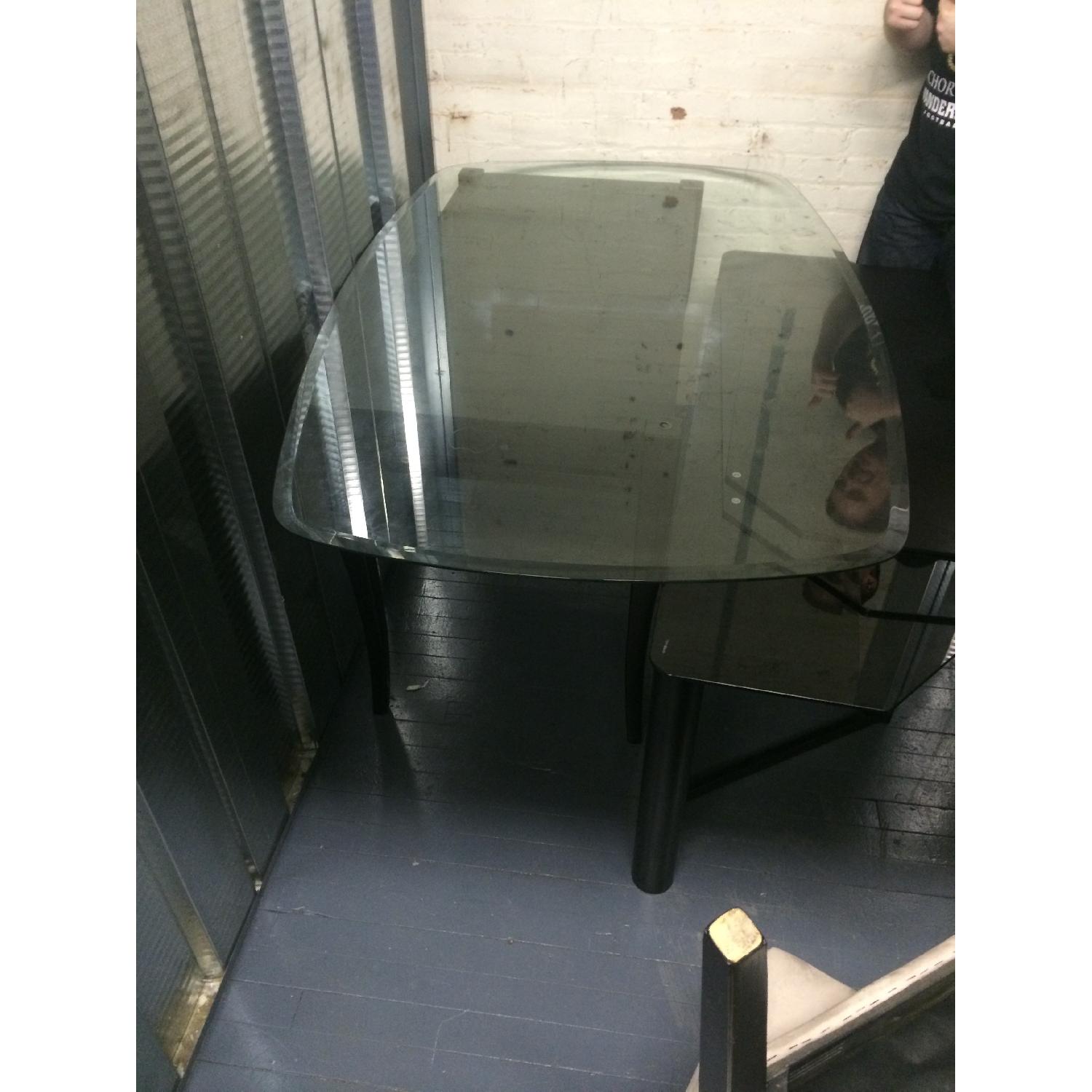 Bob's Furniture Glass Dining Table - image-1