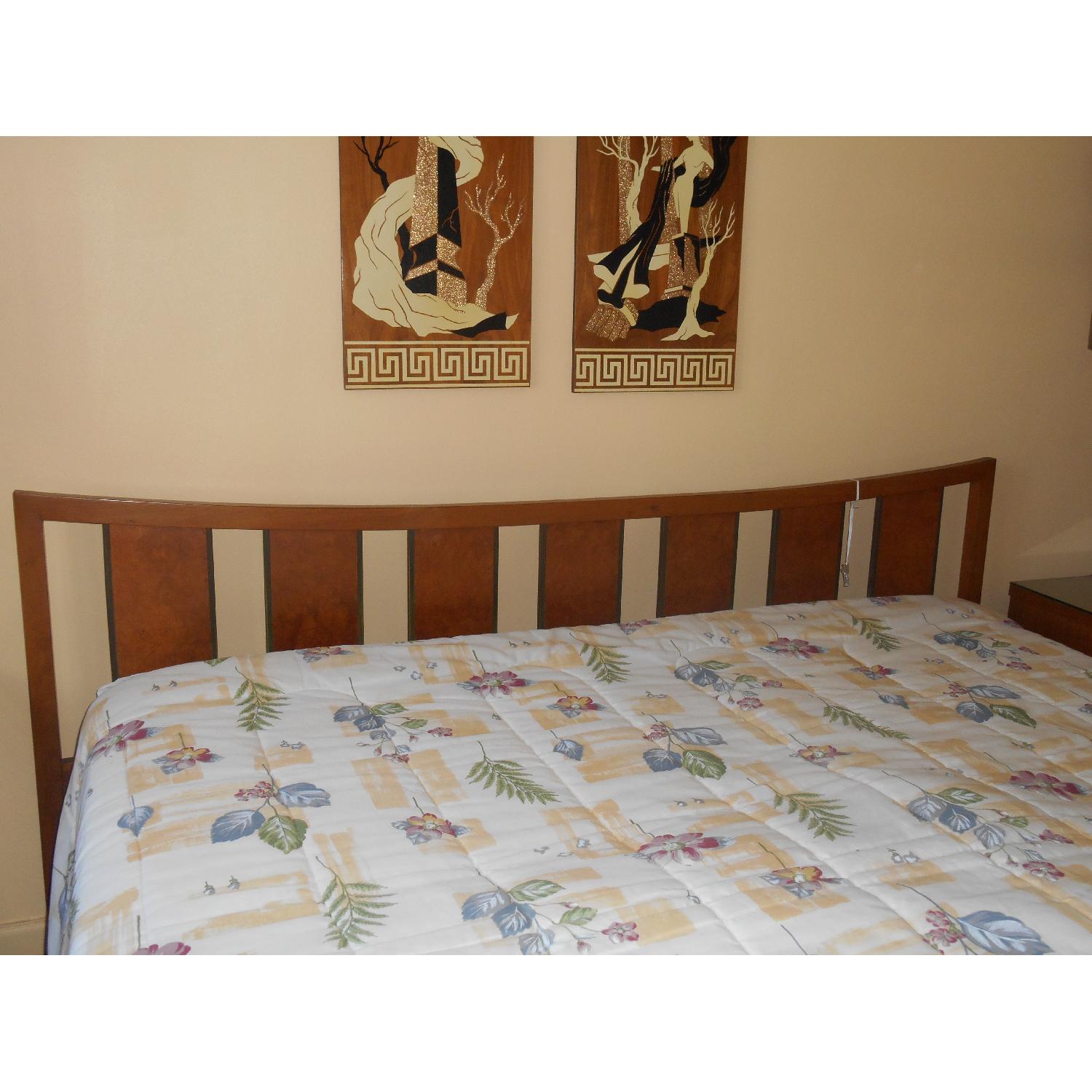 Vintage 1960's Solid Wood Mahagony Bedroom Set - image-1