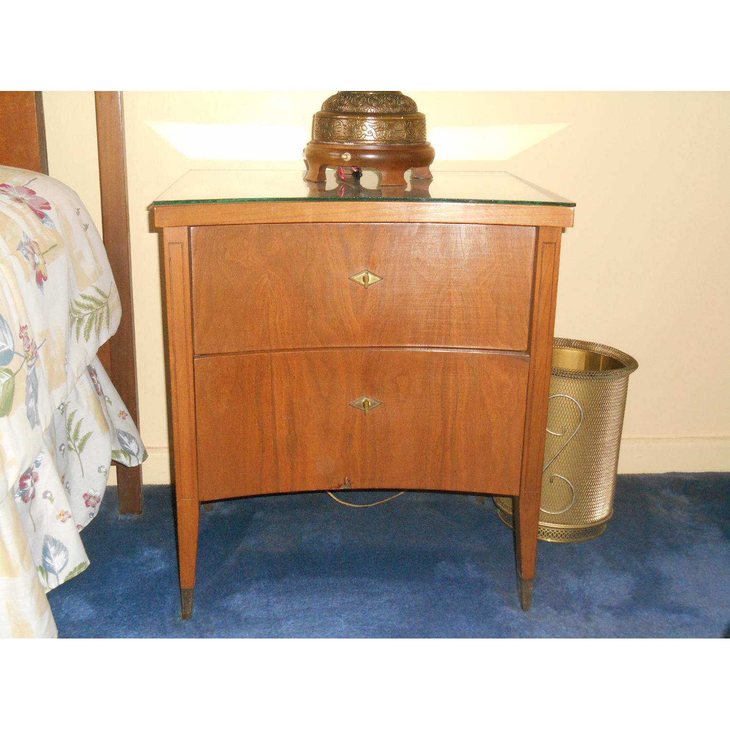 Vintage 1960's Solid Wood Mahagony Bedroom Set - image-3