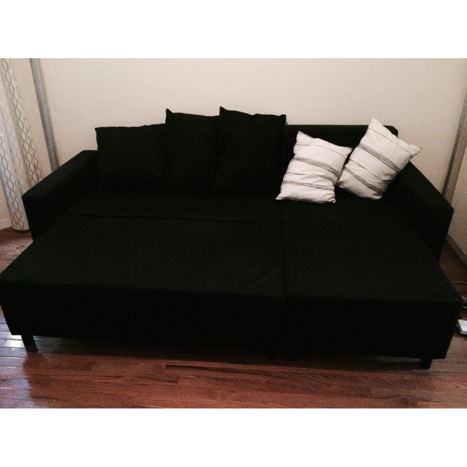 Ikea Lugnvik Black Sofa Bed AptDeco