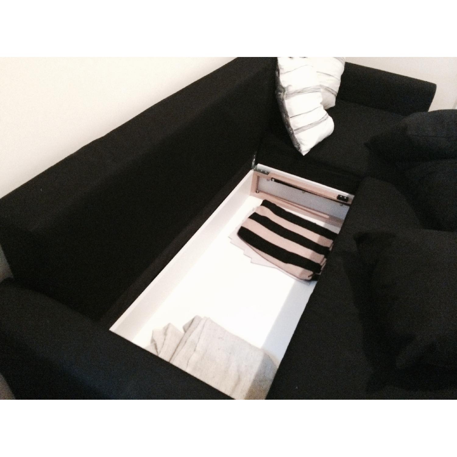 Ikea Lugnvik Black Sofa Bed AptDeco