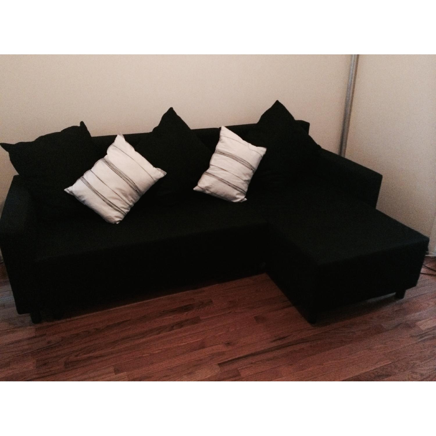 Ikea Lugnvik Black Sofa Bed AptDeco