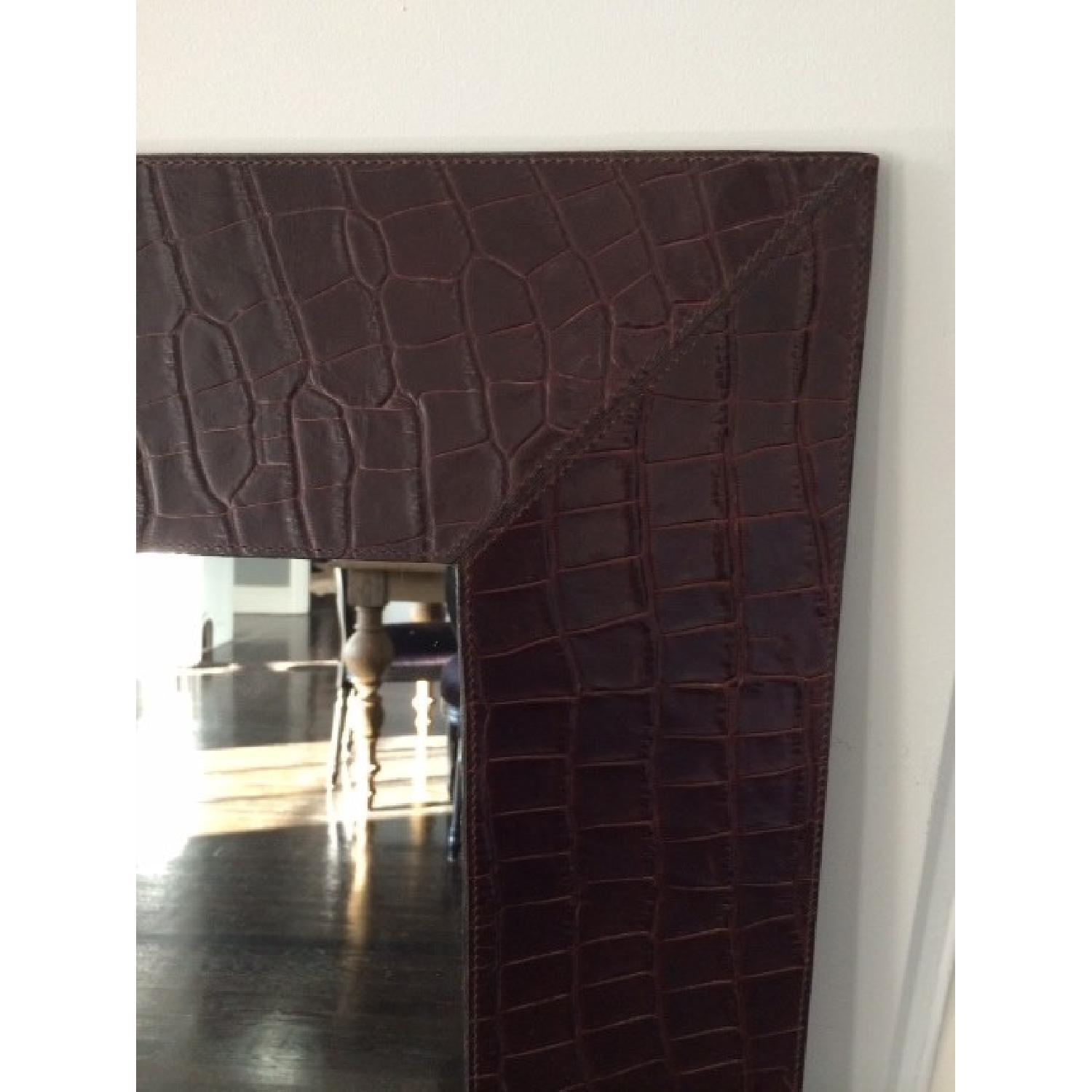 Andrew Martin Leather Mirror - image-2