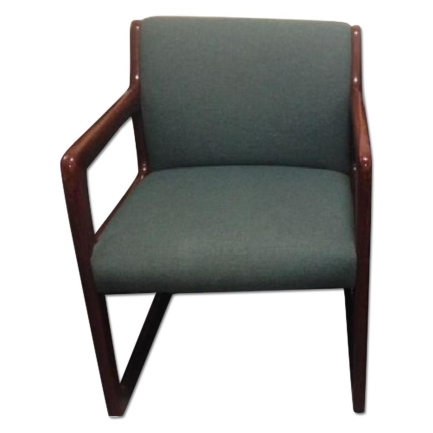 Brazilian Cherry Wood Conference Table w/ 2 Chairs + 2 Cabinets - image-12