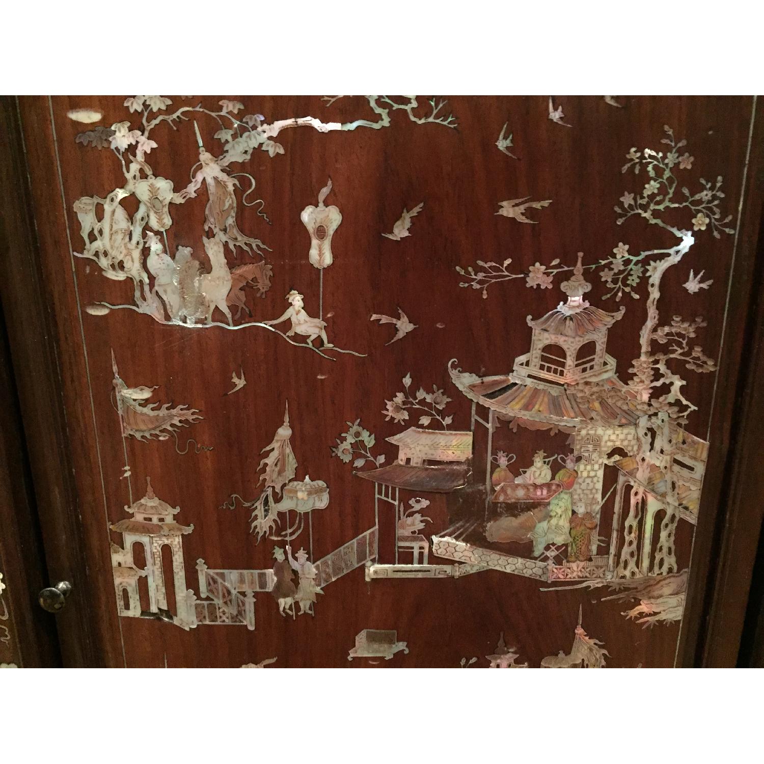 Antique Chinese Cabinet with Mother of Pearl Inlay - image-2