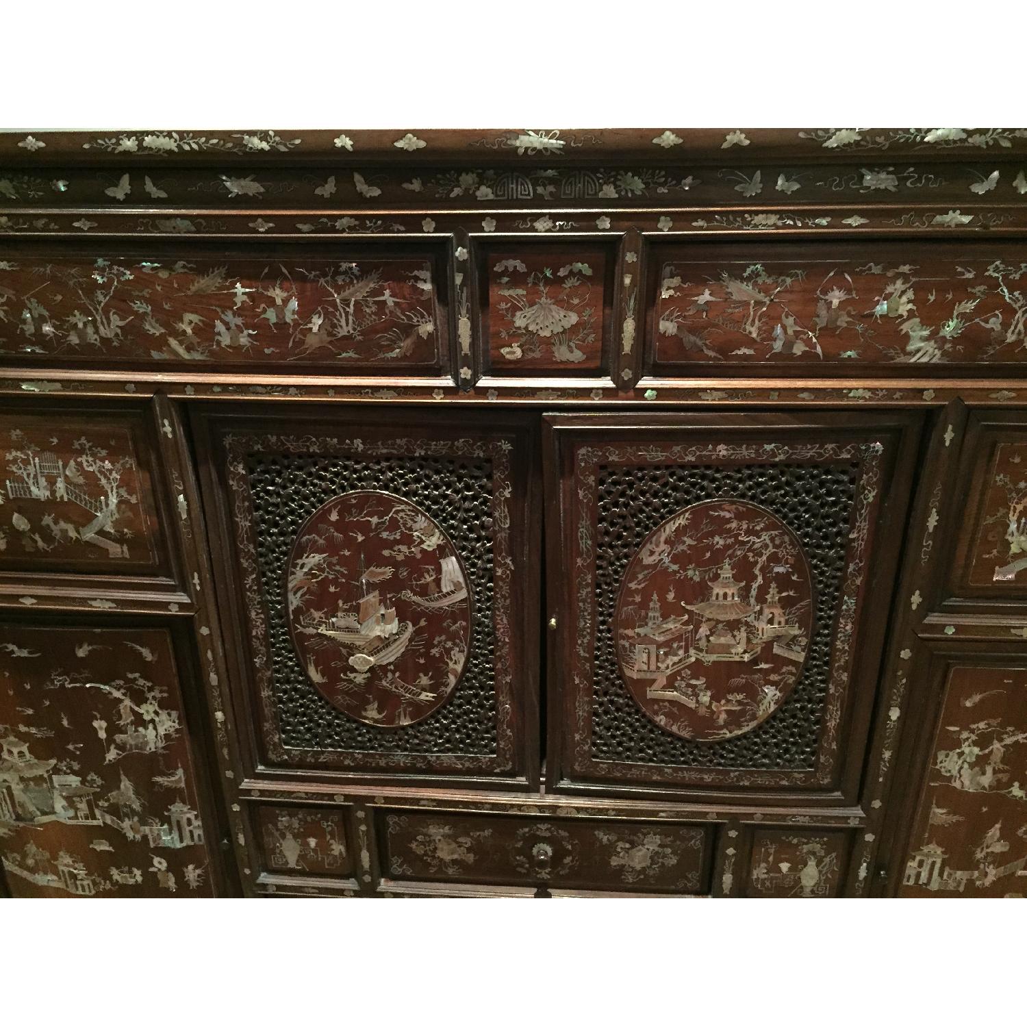 Antique Chinese Cabinet with Mother of Pearl Inlay - image-3