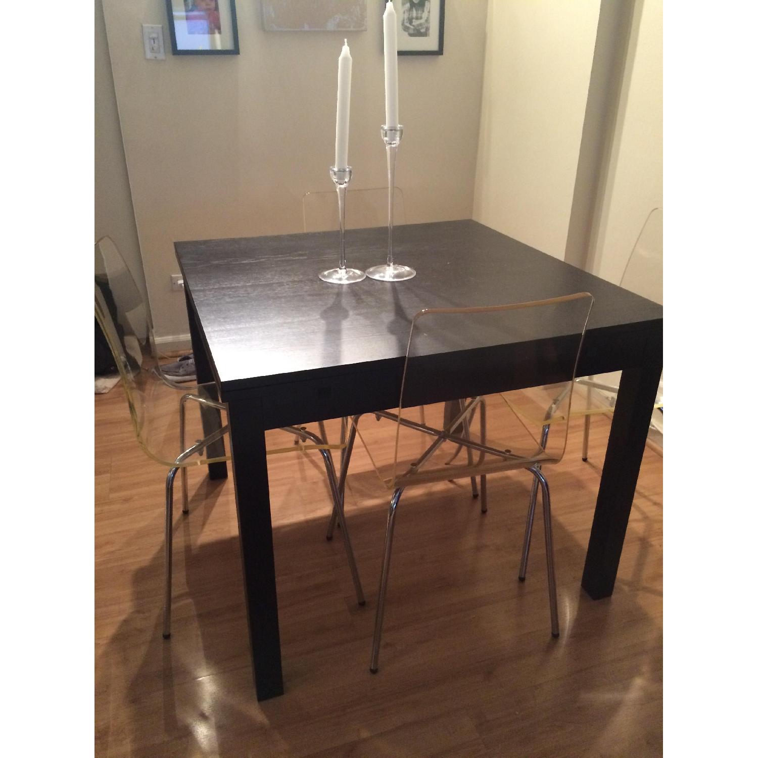 Ikea Bjursta Extendable Black-Brown Kitchen Table - image-1