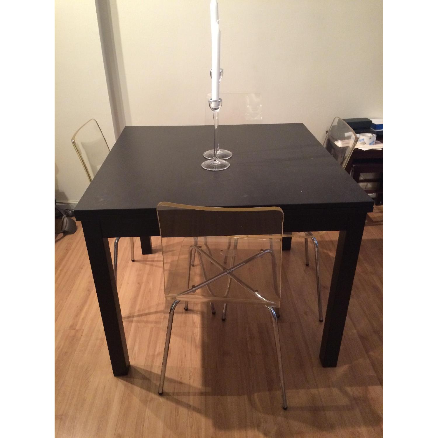 Ikea Bjursta Extendable Black-Brown Kitchen Table - image-2