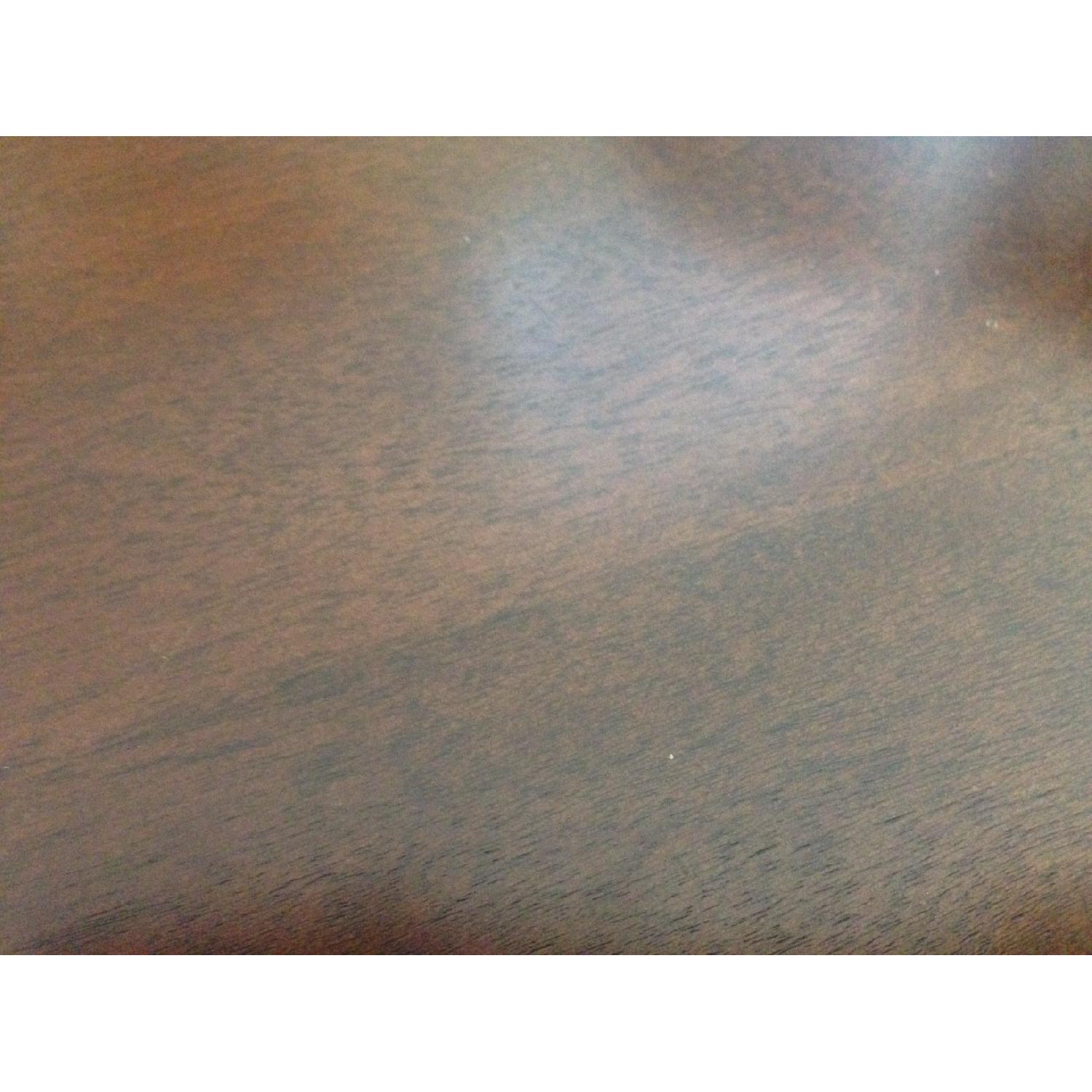 Value City Brown Solid Wood Dining Room Table w/ 4 Chairs - image-2