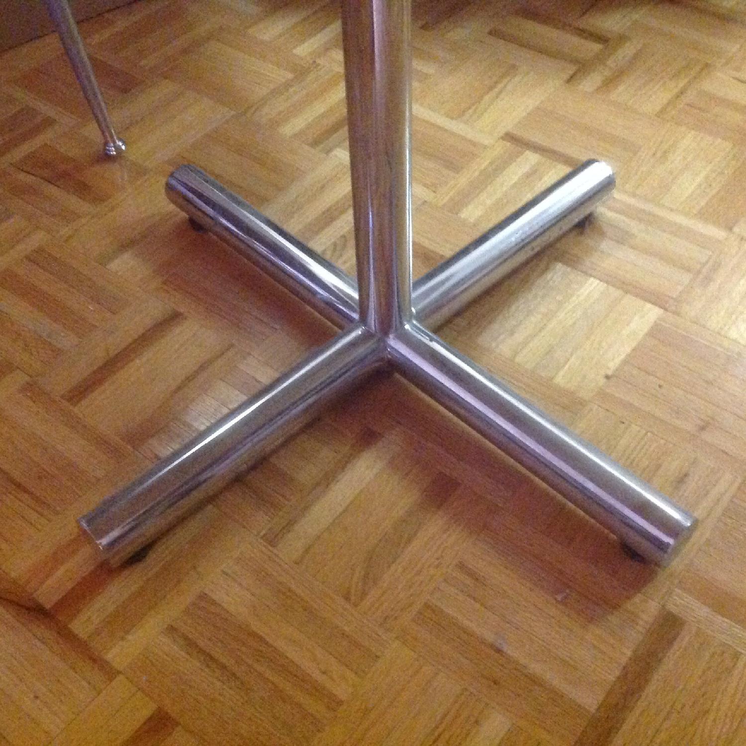 Round Dining Table with Natural Wood Formica - image-1