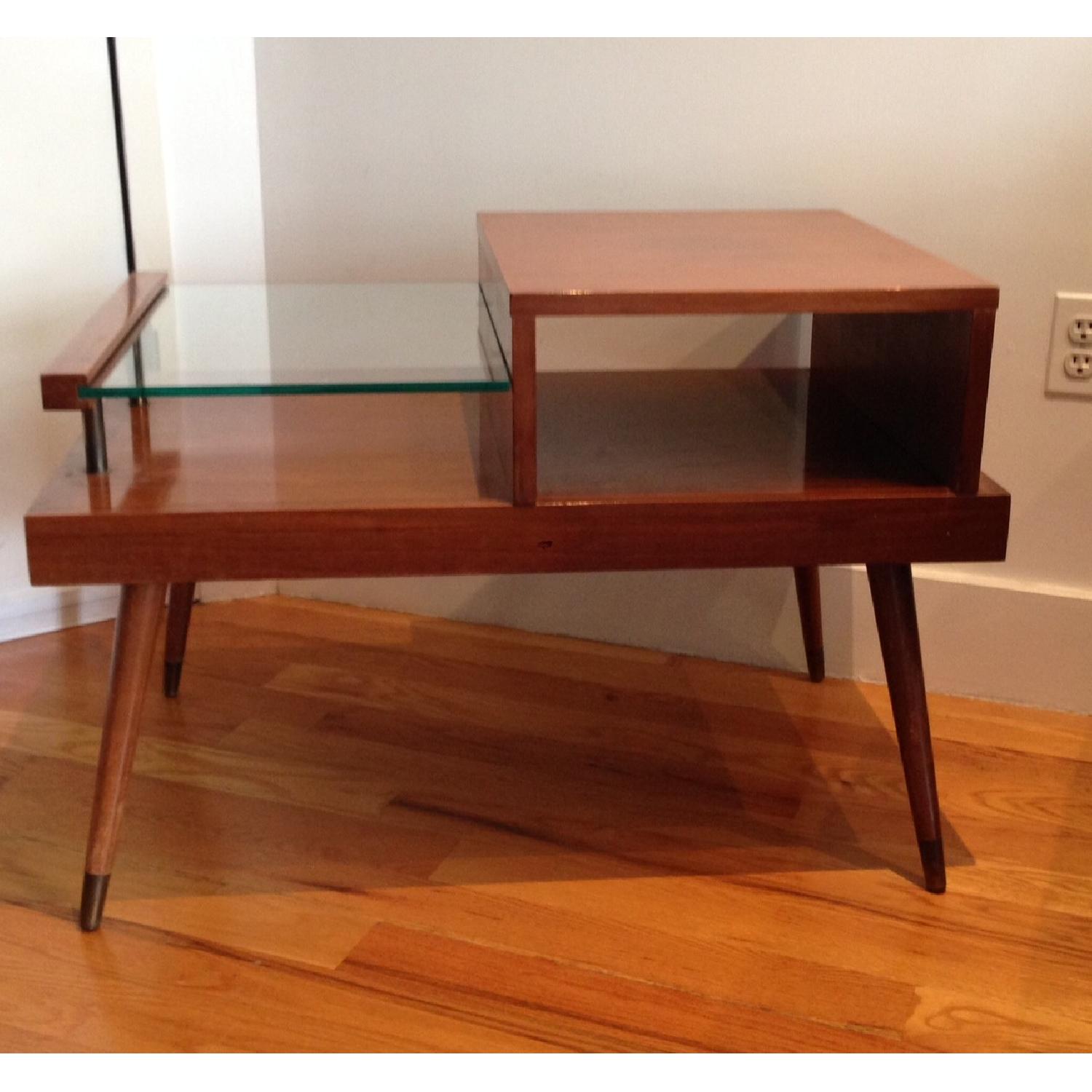 Vintage Mid-Century Danish Modern-Style End Table - image-1