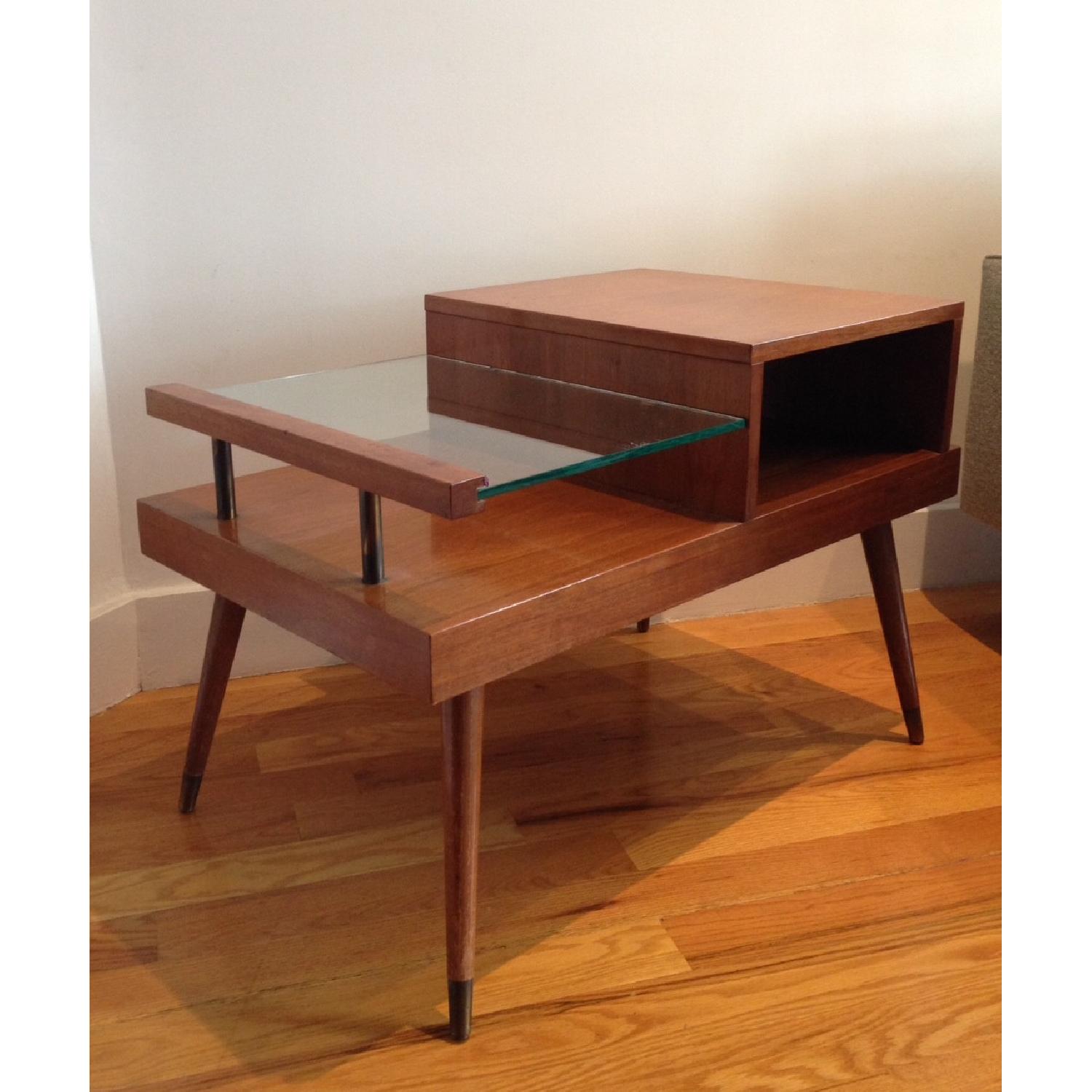 Vintage Mid-Century Danish Modern-Style End Table - image-2