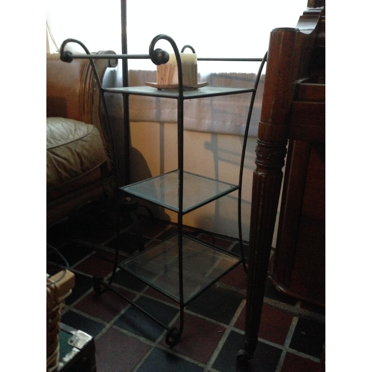 Wrought Iron Side Table - image-1