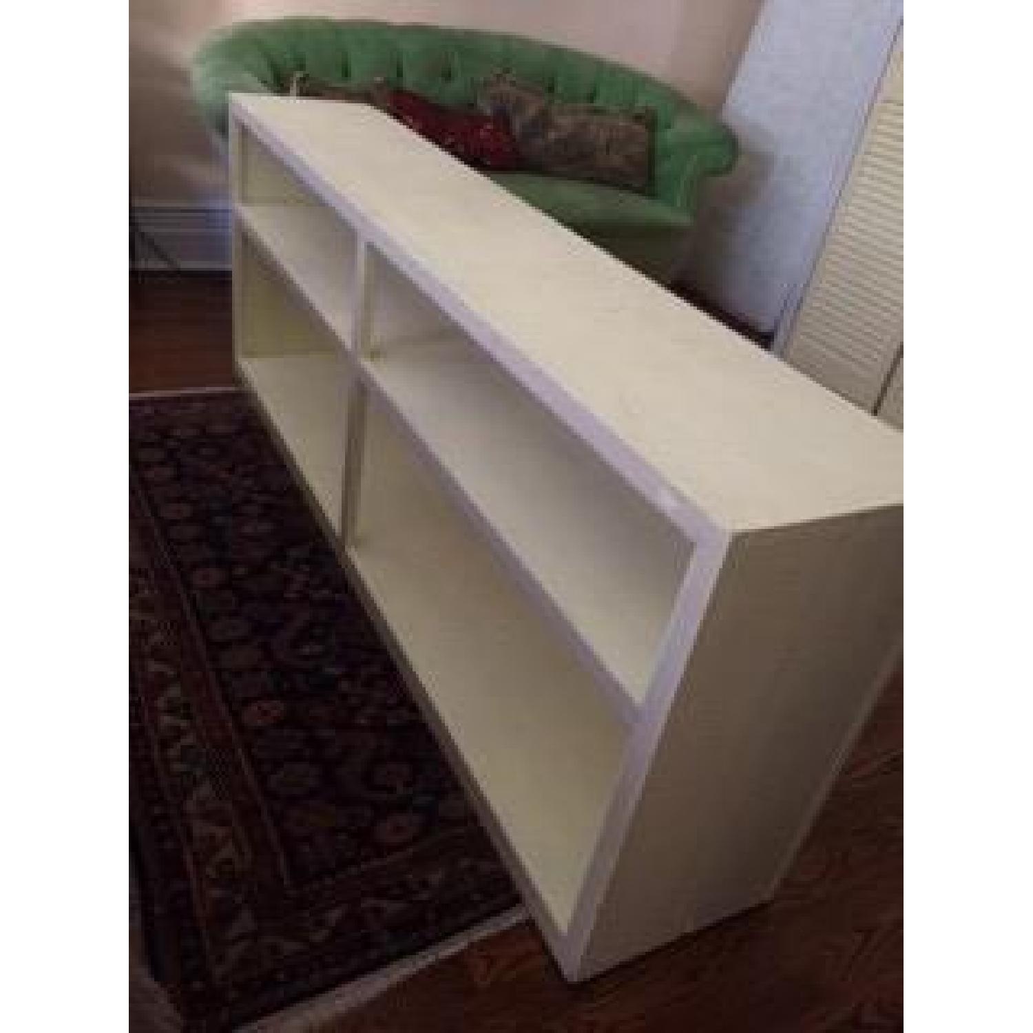 Long Wide White Bookcase - image-3