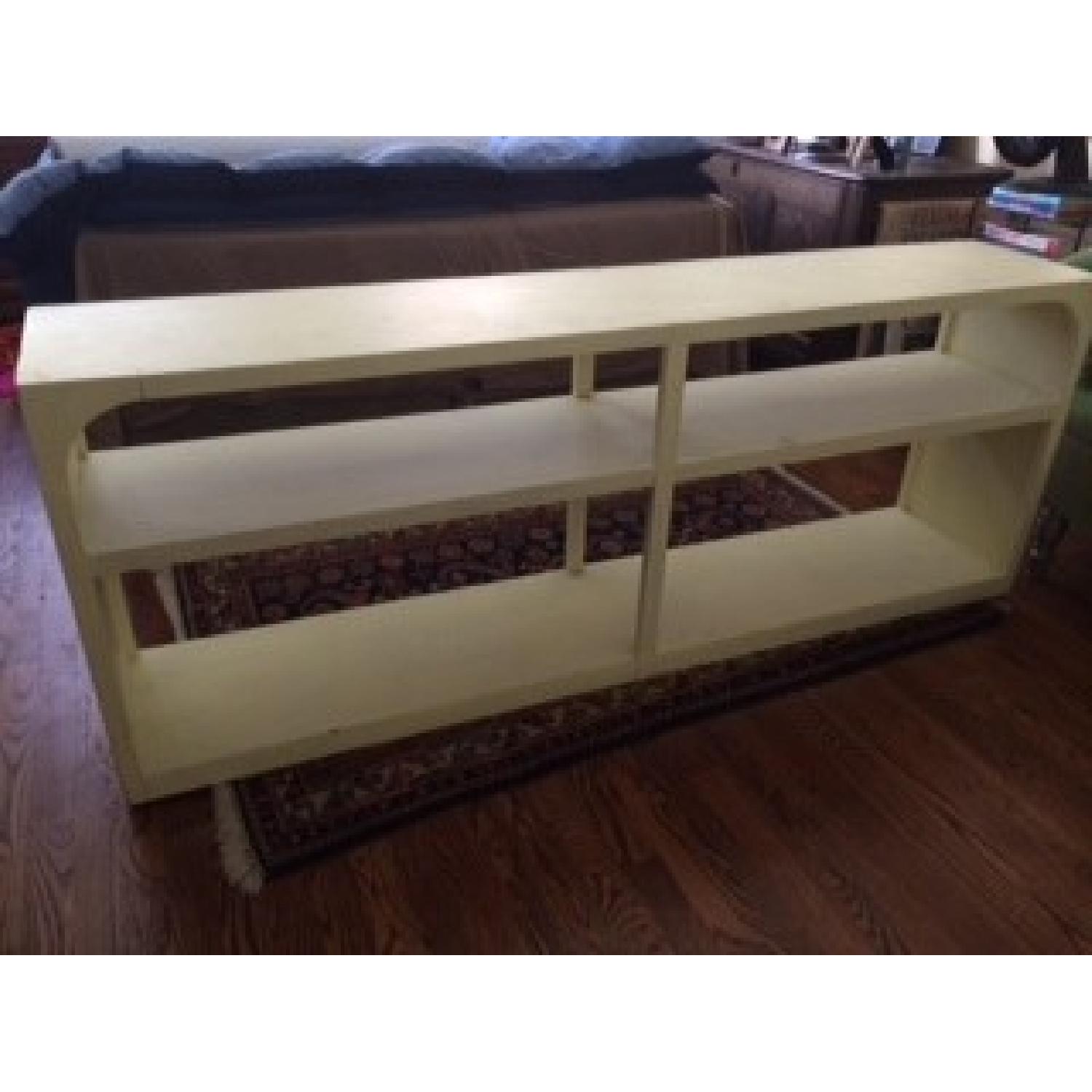 Long Wide White Bookcase - image-4