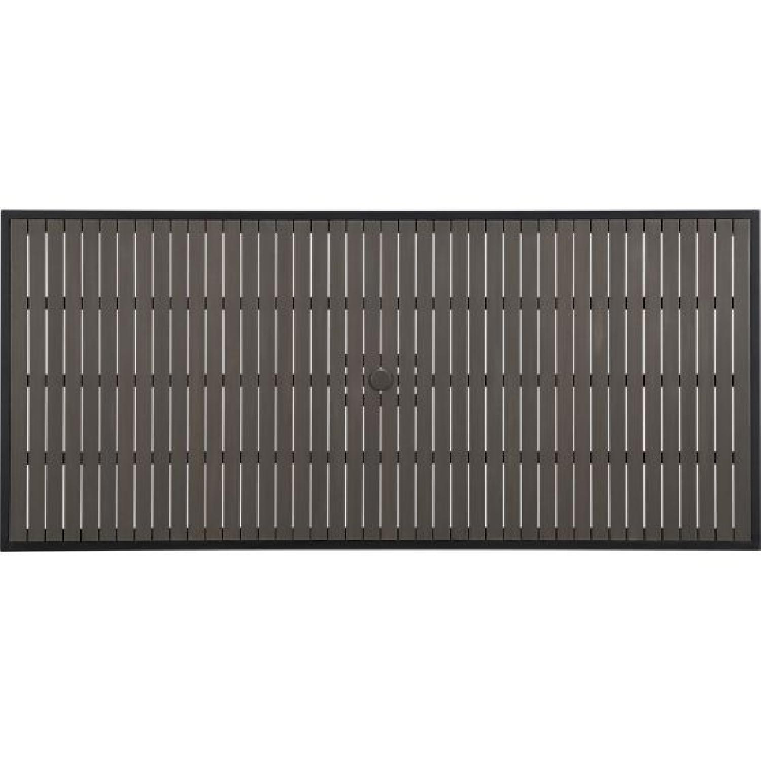 Crate & Barrel 9 Piece Alfresco Grey Outdoor Dining Set - image-3